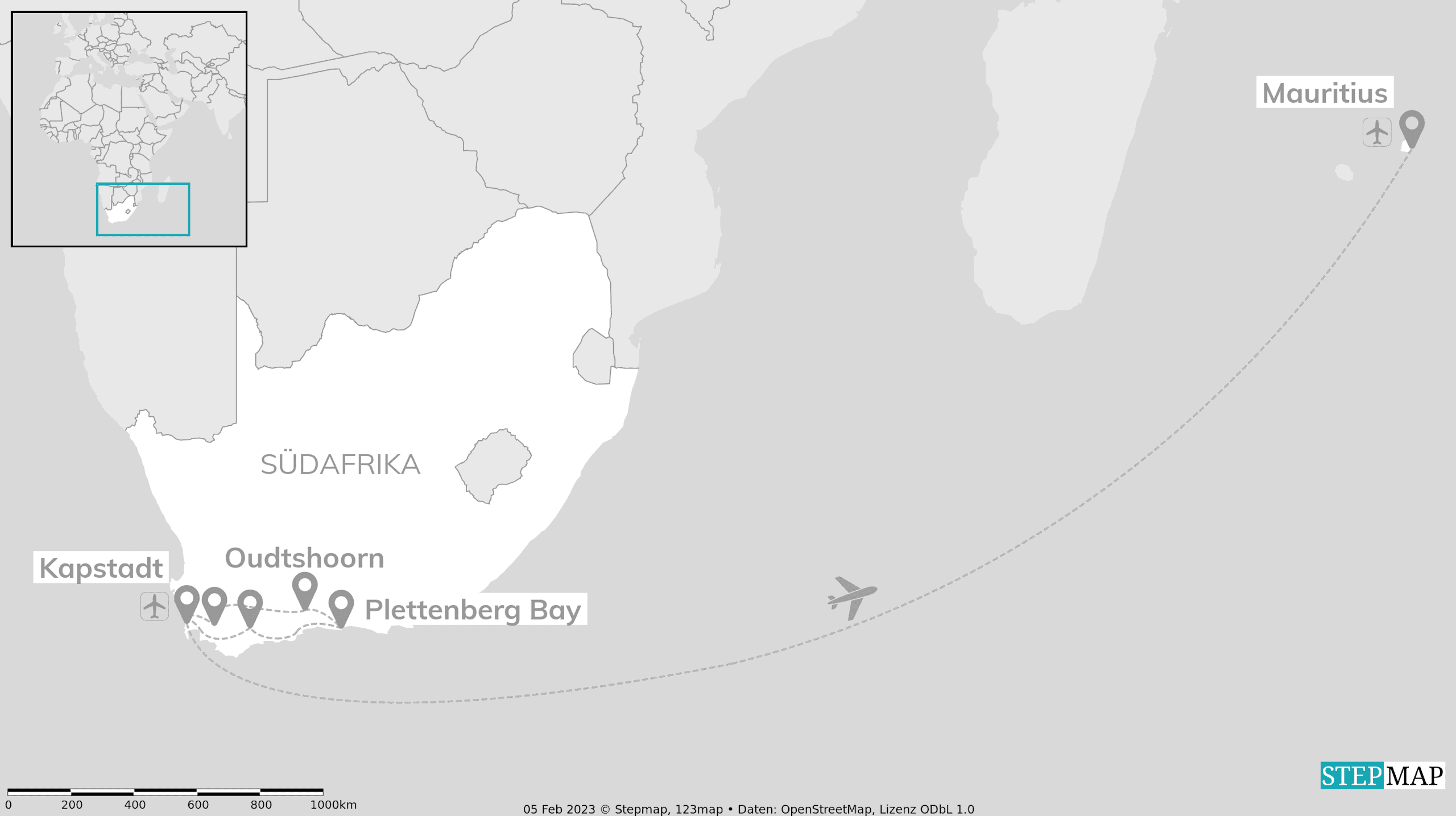 Südafrika & Mauritius: Garden Route zum Inselabenteuer