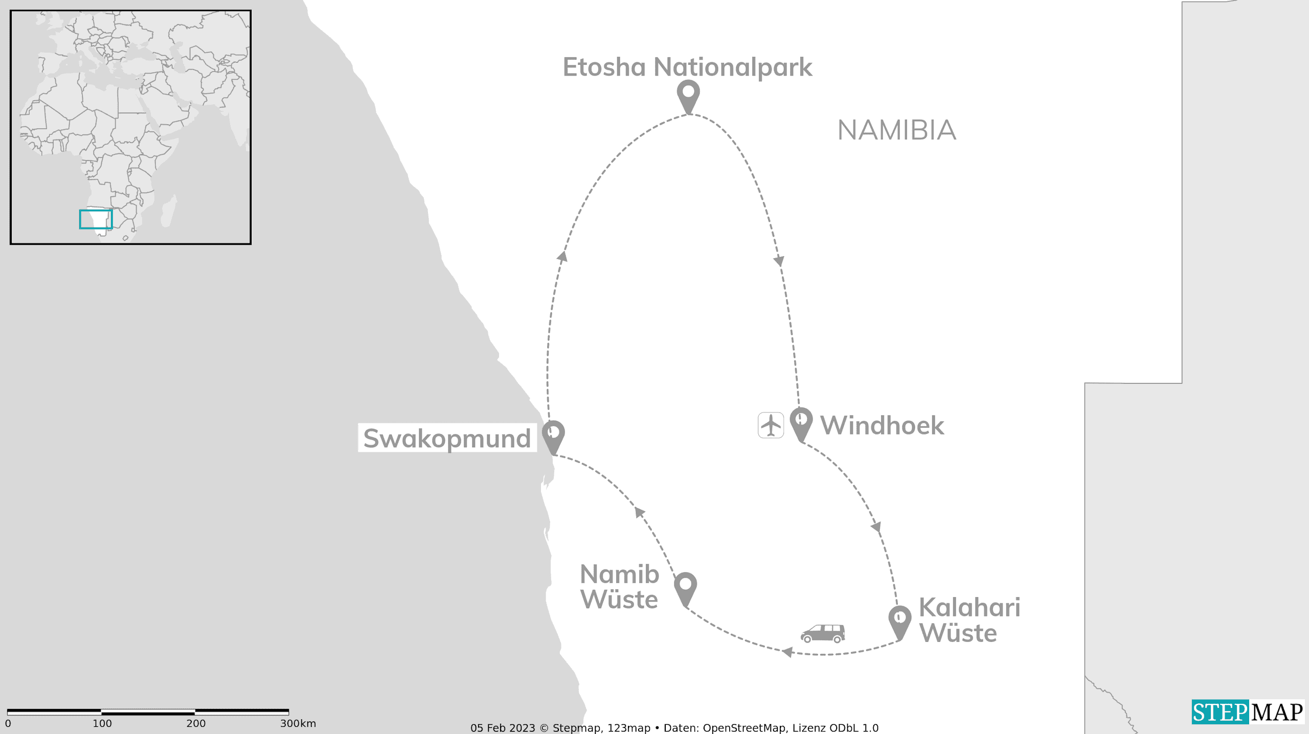 Namibia Abenteuer: Desert Glamping & Safari Roadtrip