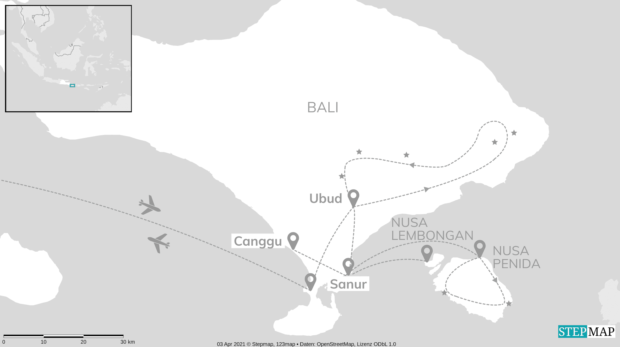 Bali Inselhüpfen: Abenteuer zwischen Strand & Dschungel