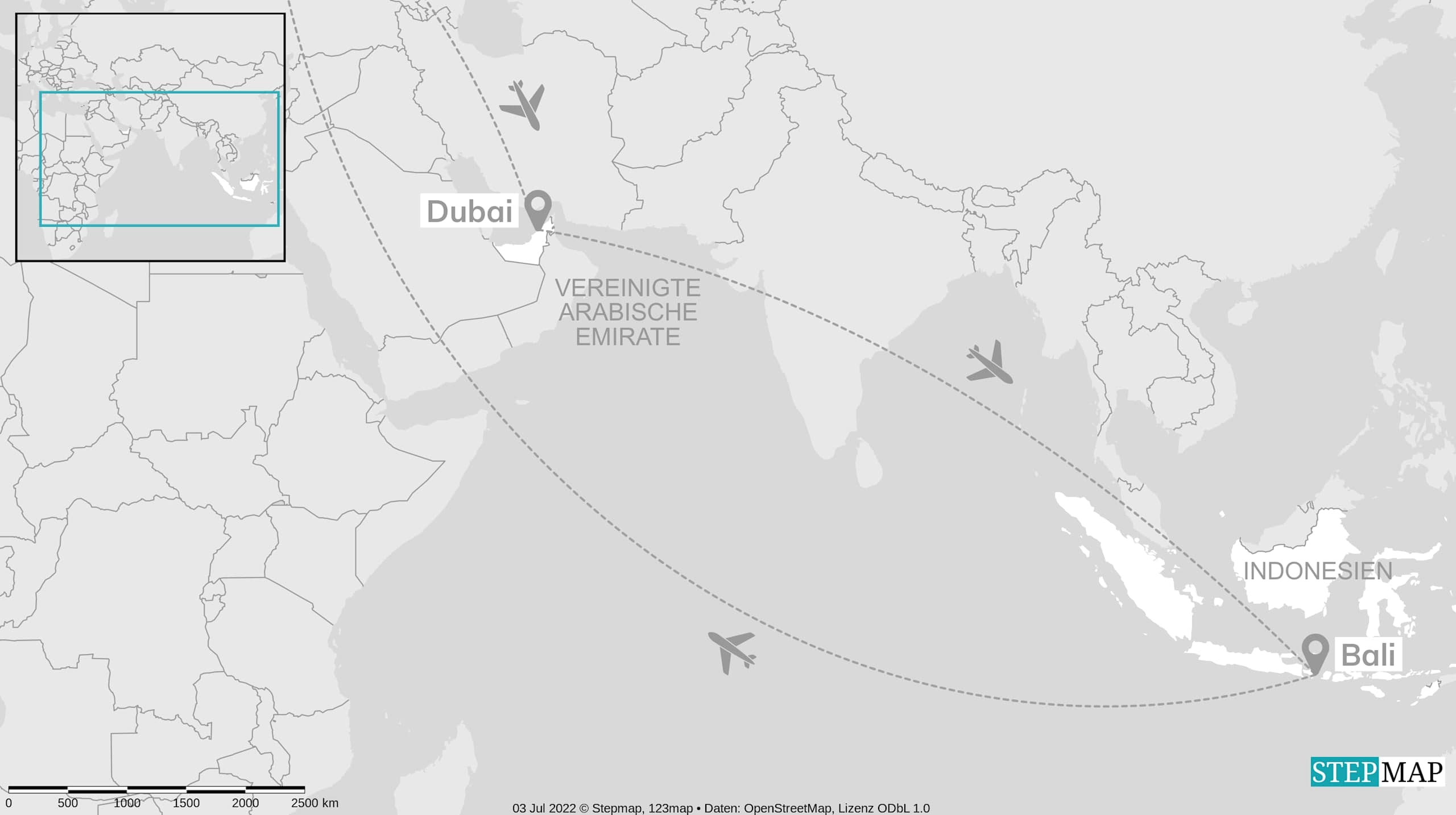 Dubai & Bali: Von der Skyline zum Sunrise Hike
