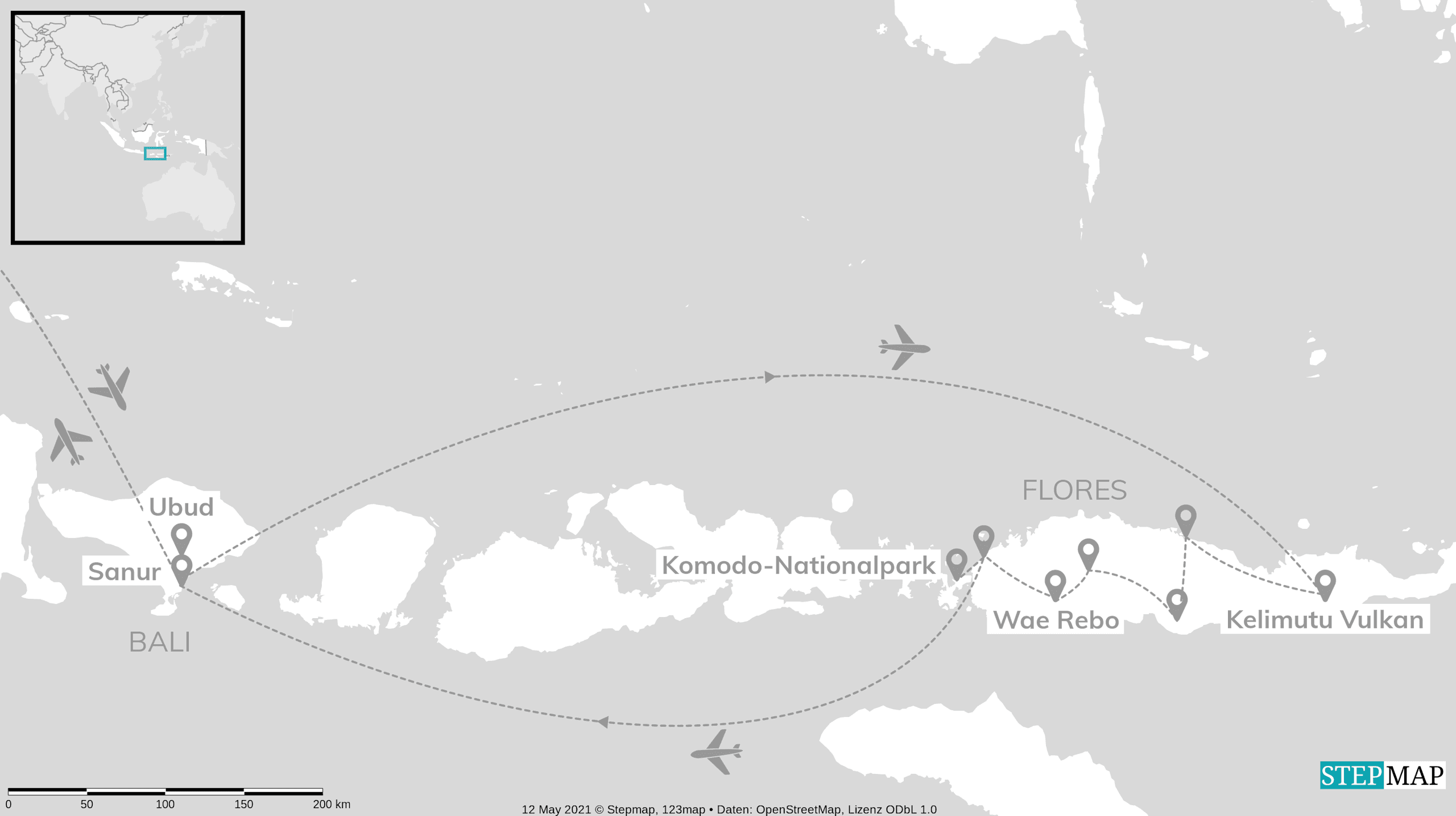 Indonesien hautnah: Komodos Drachen & Balis Paradies