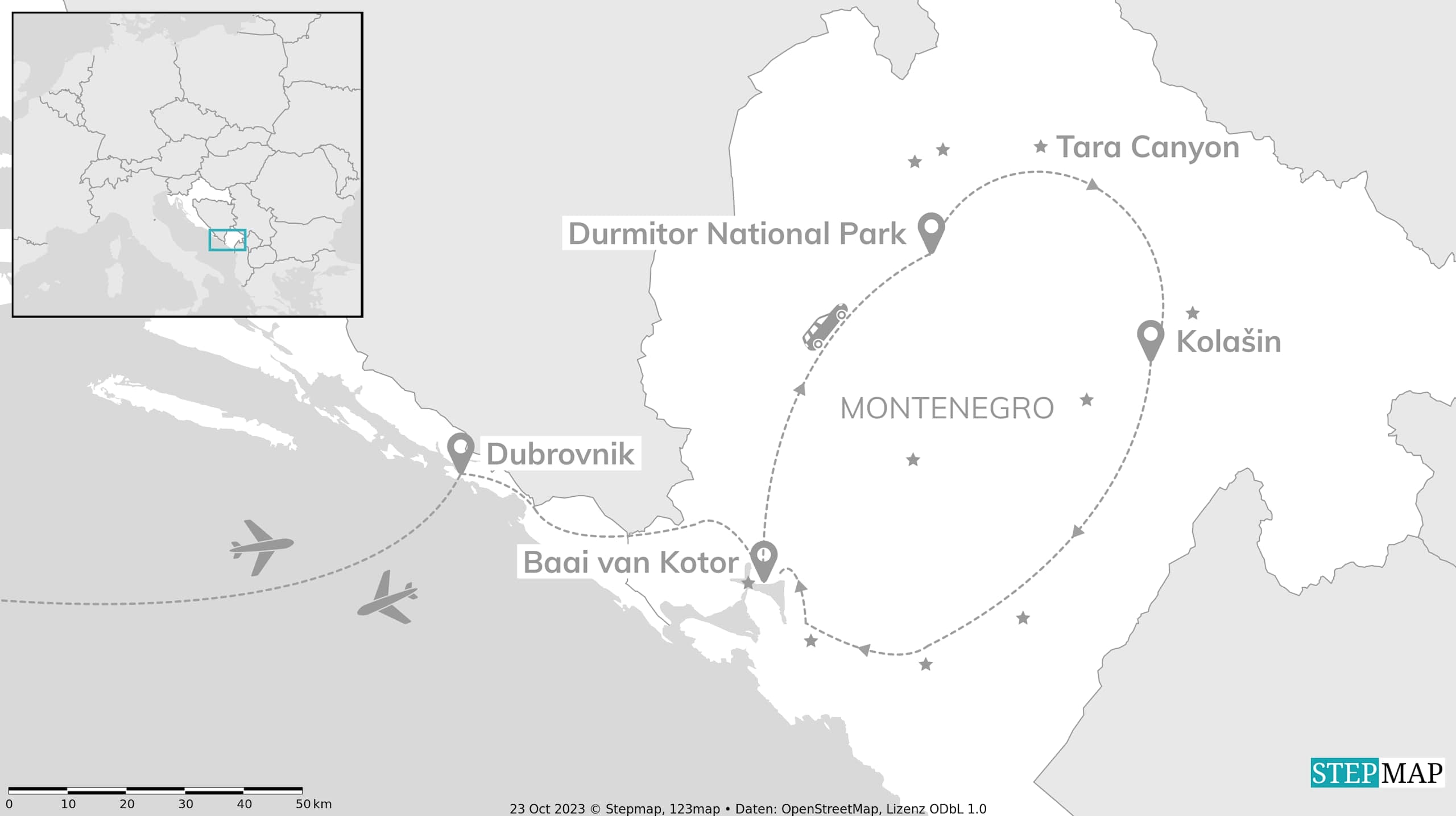 Montenegro & Dubrovnik: roadtrip naar canyons & cottages