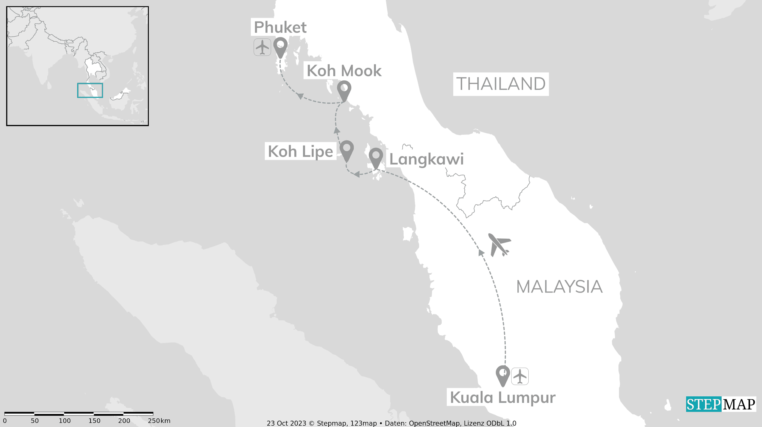 Malaysia & Thailand: Insel- meets Cityhopping