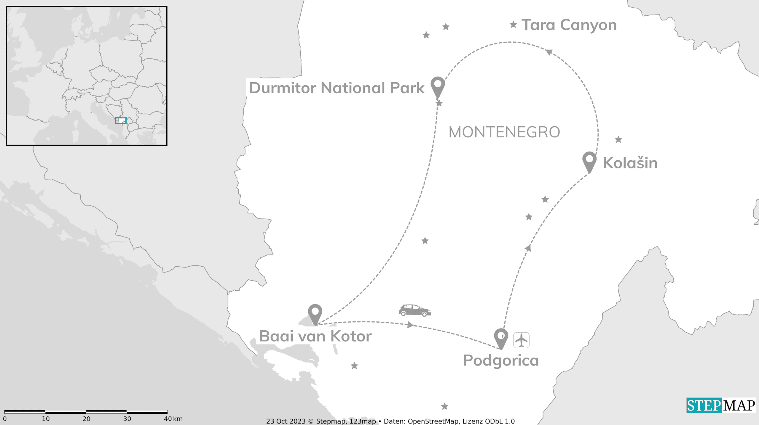 Montenegro roadtrip: naar cottages, canyons & kloosters