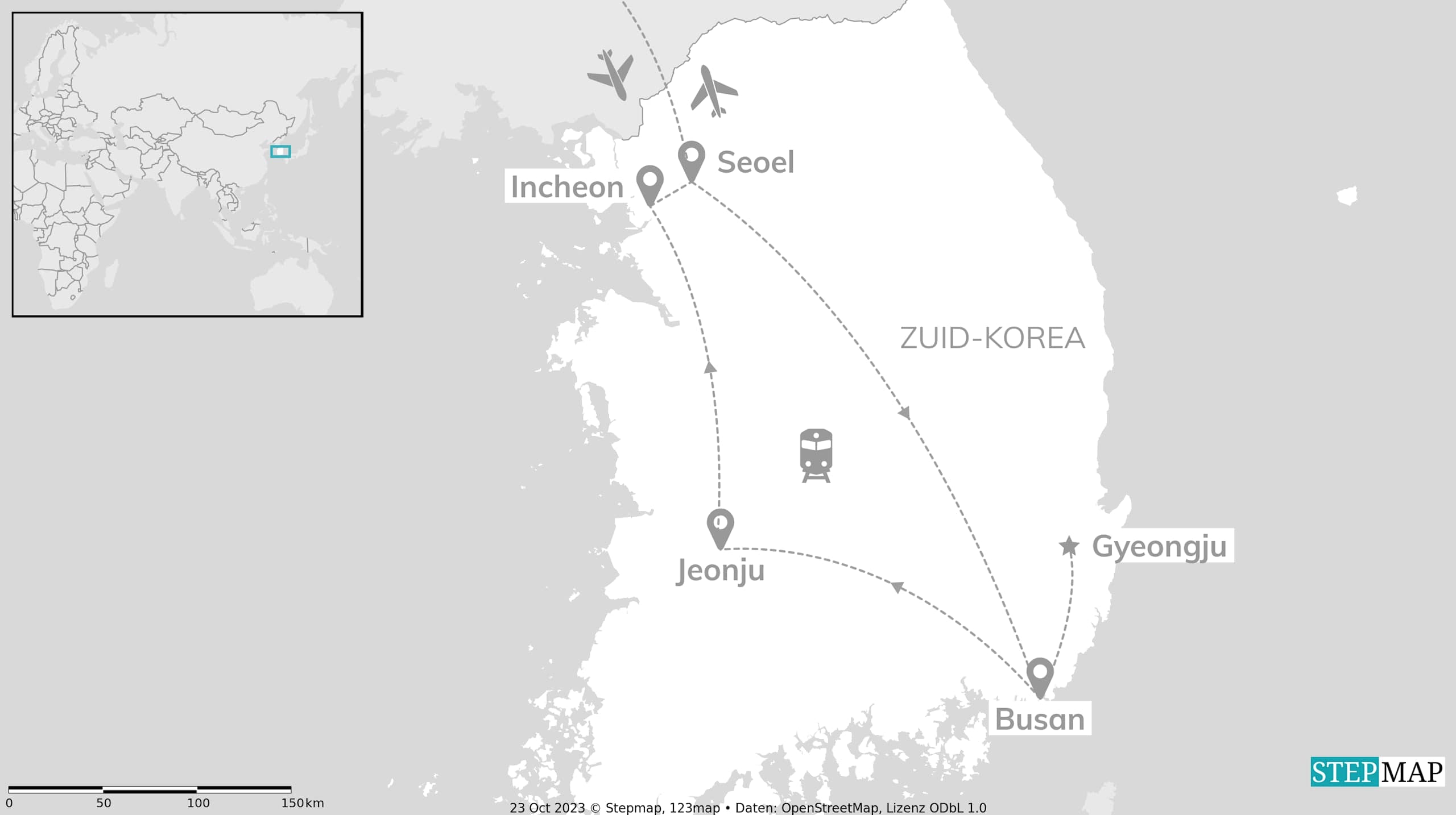 Zuid-Korea per trein: Hanok Village & Seoel