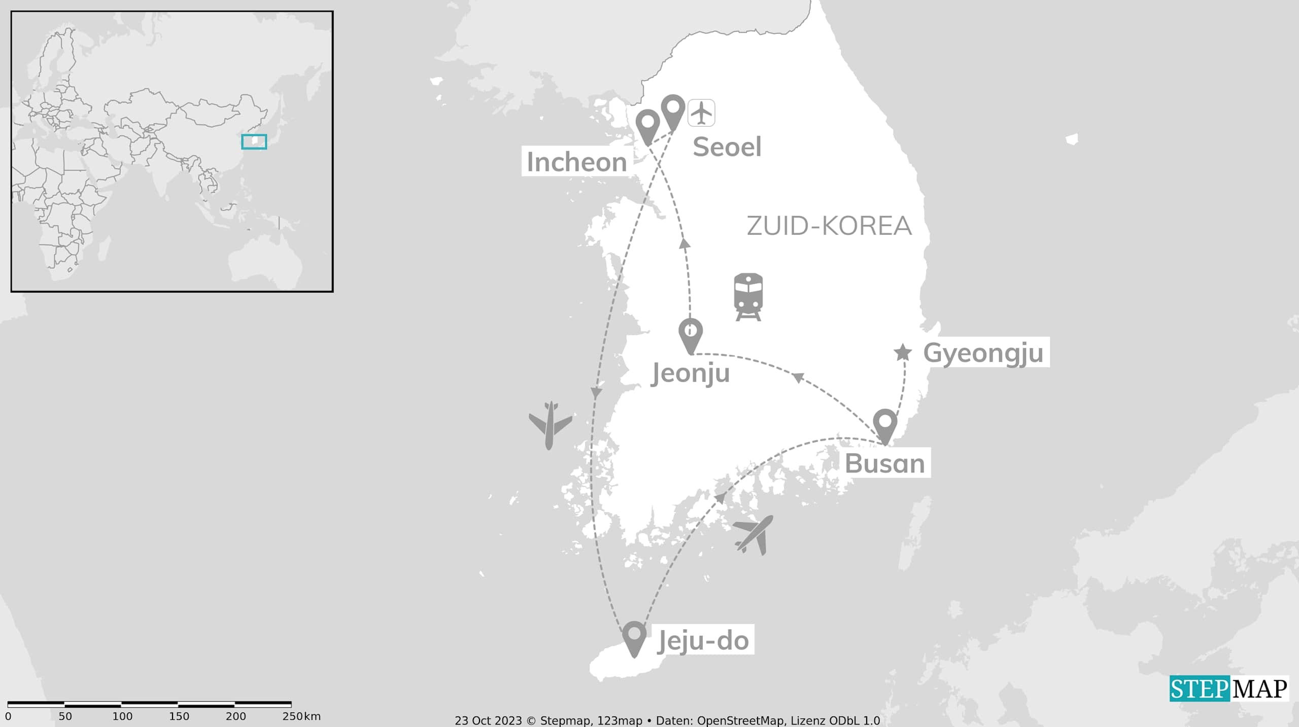 Zuid-Korea per trein: Hanok Village, Seoel & Jeju Island