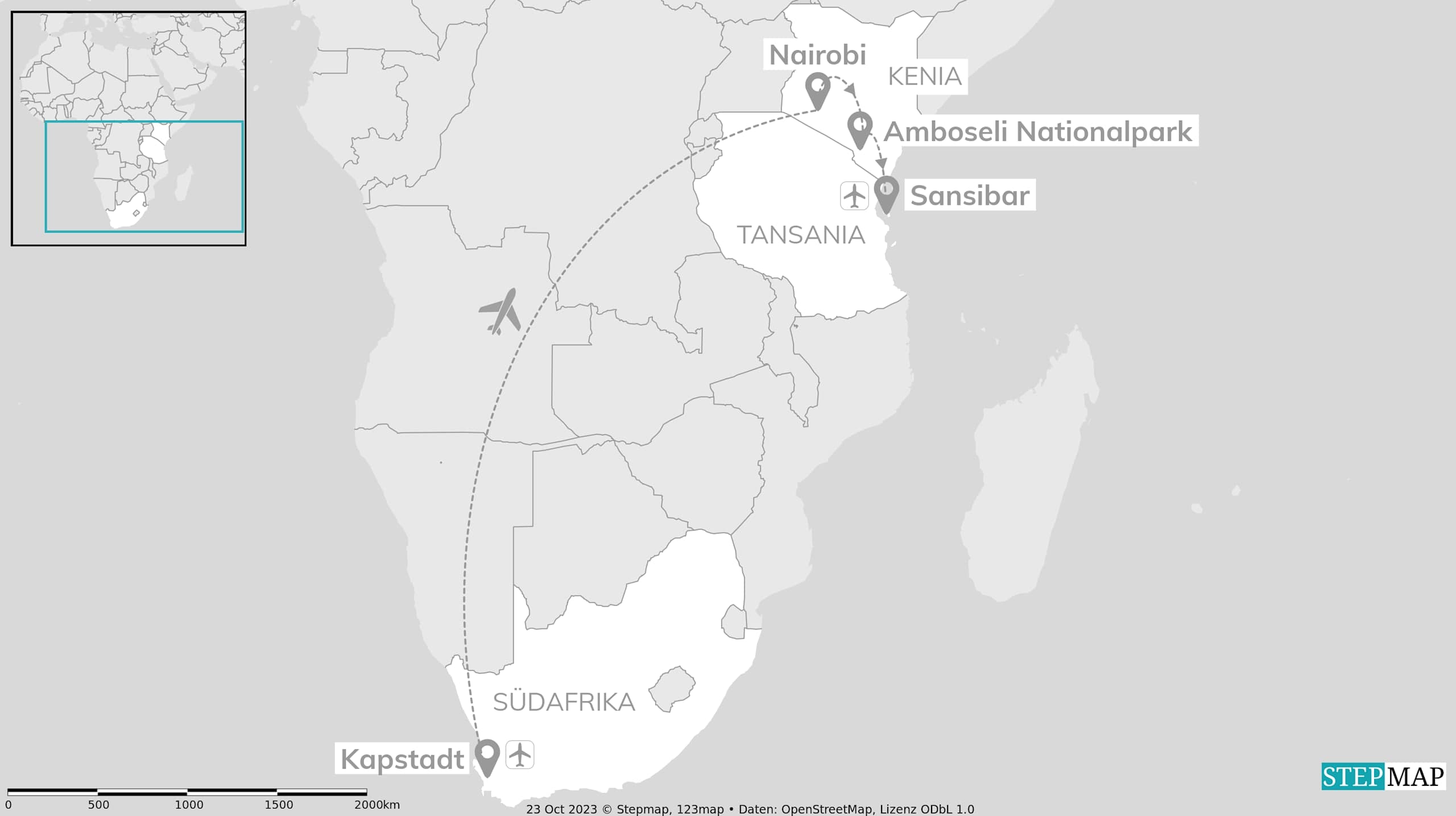 Kapstadt, Kenia & Sansibar: Safari Nights to Island Vibes