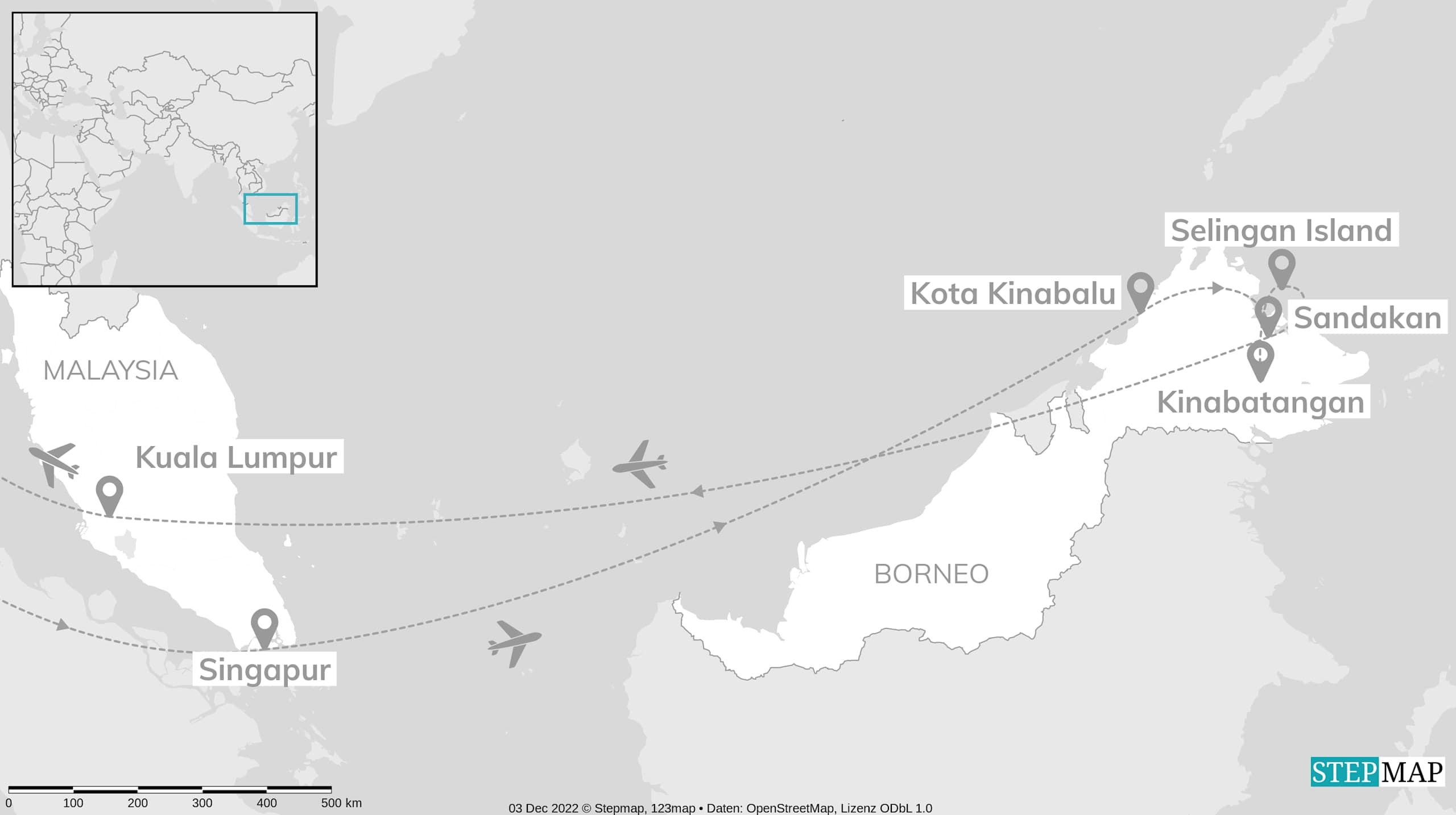 Malaysia & Singapur: Borneos Geheimnisse des Dschungels