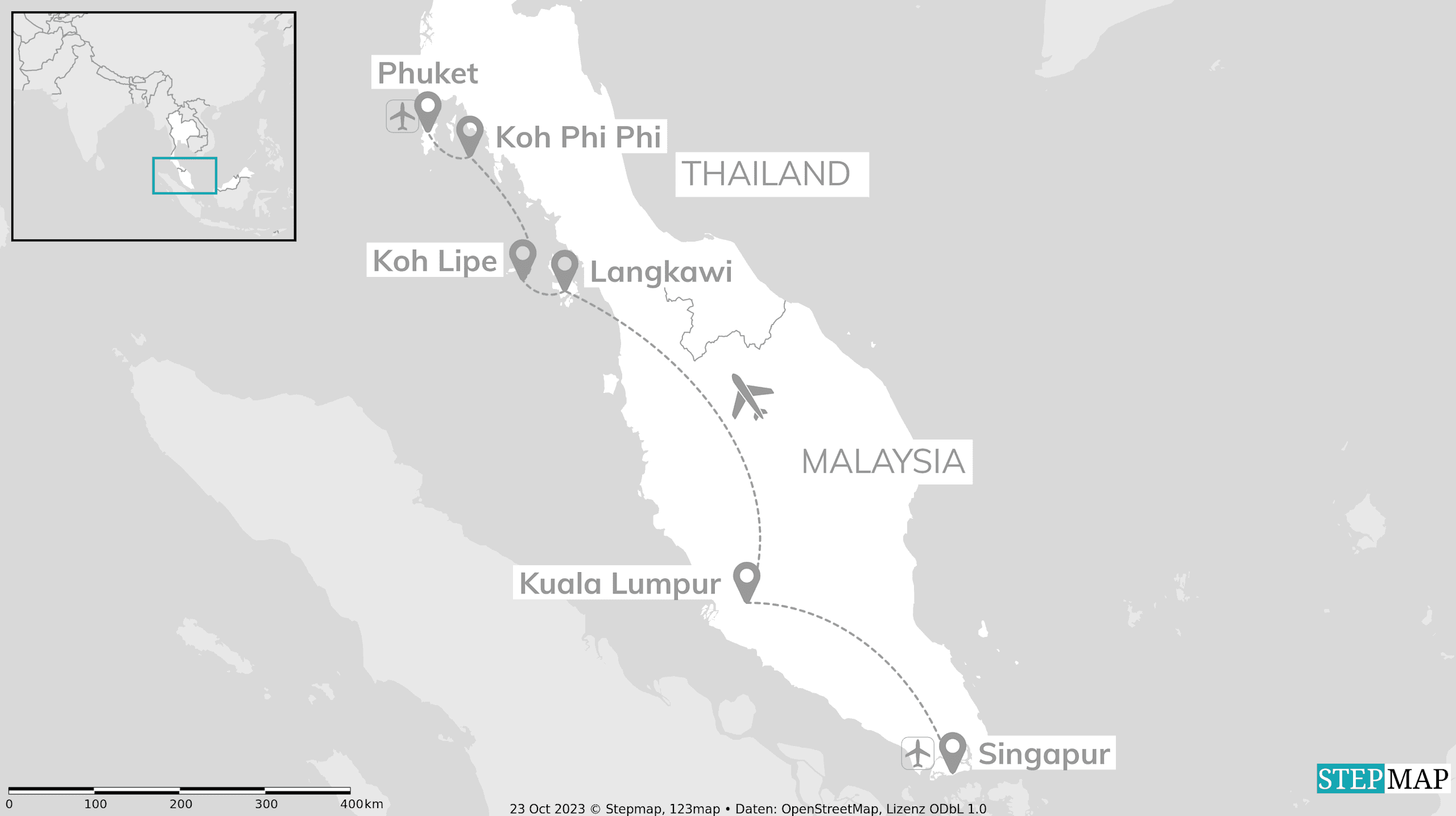 Singapur, Malaysia & Thailand: Urban Pulse meets Beach Escape