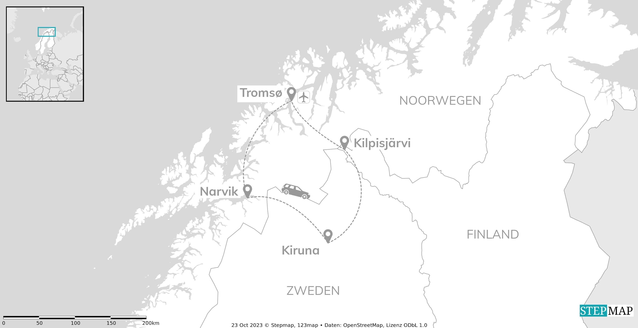 Arctic roadtrip: husky adventure & polar lights