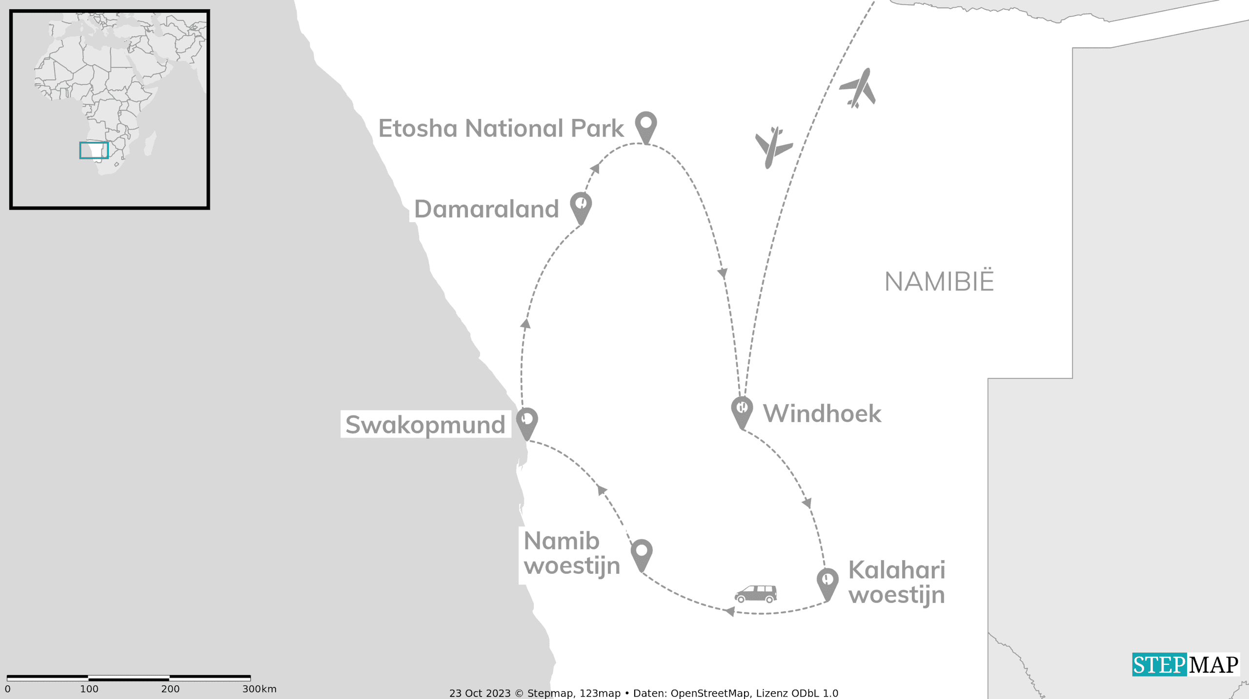 Namibië roadtrip: safari glamping & rode woestijnen