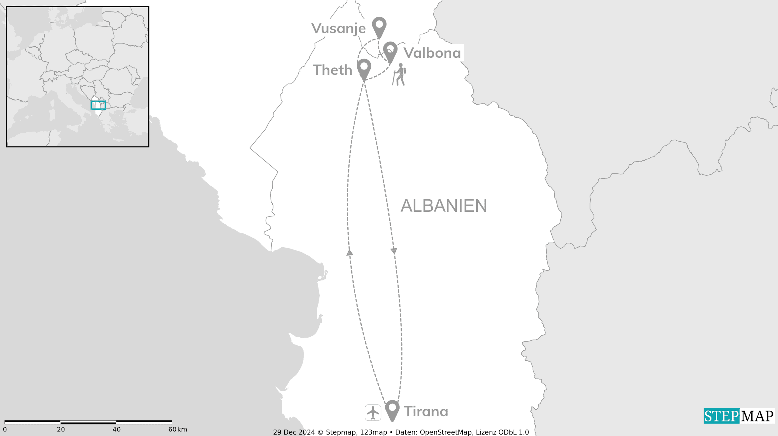 Balkan Adventure: Trekking von Albanien nach Montenegro