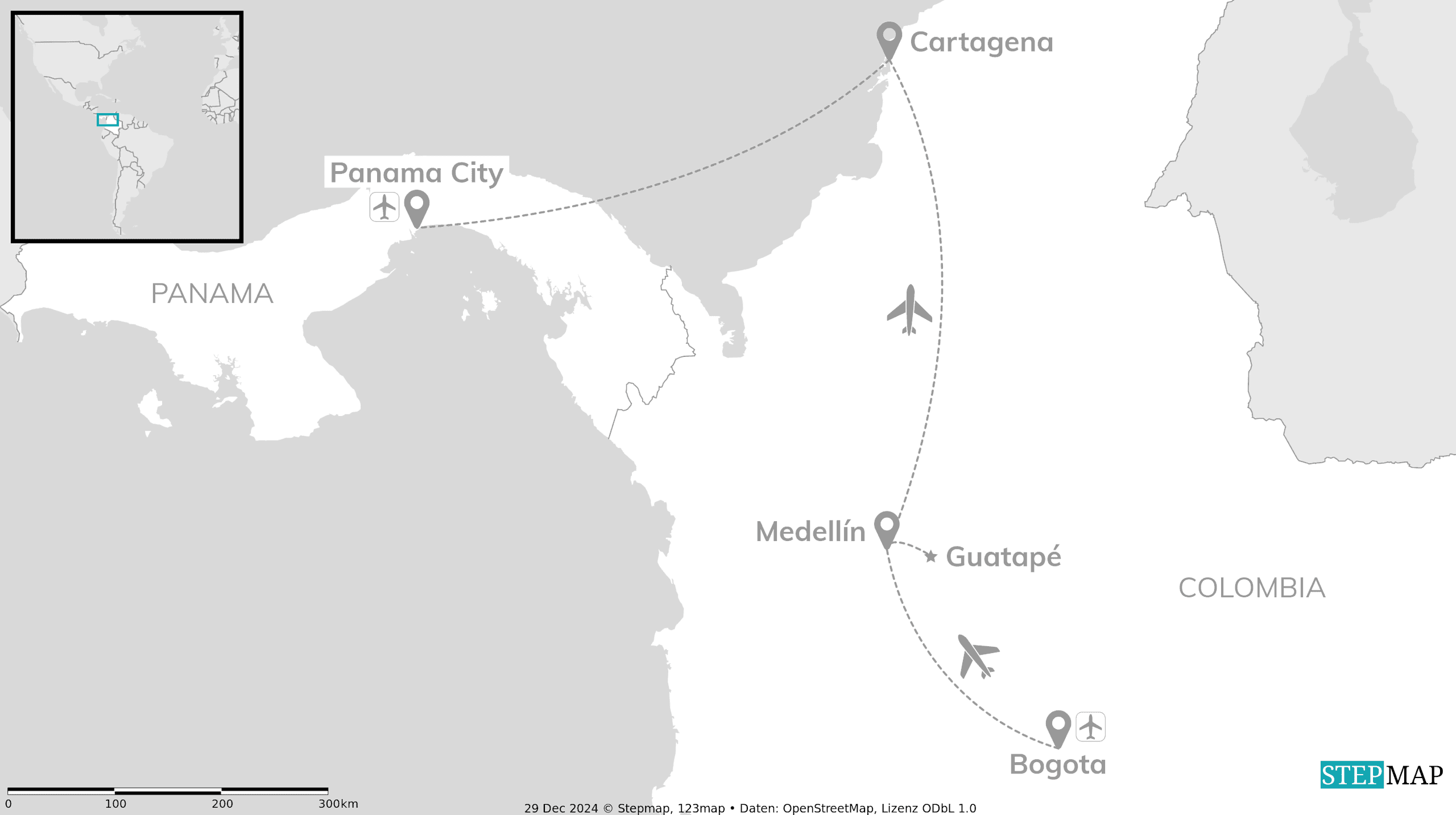 Colombia & Panama: skylines, stranden, streetfood