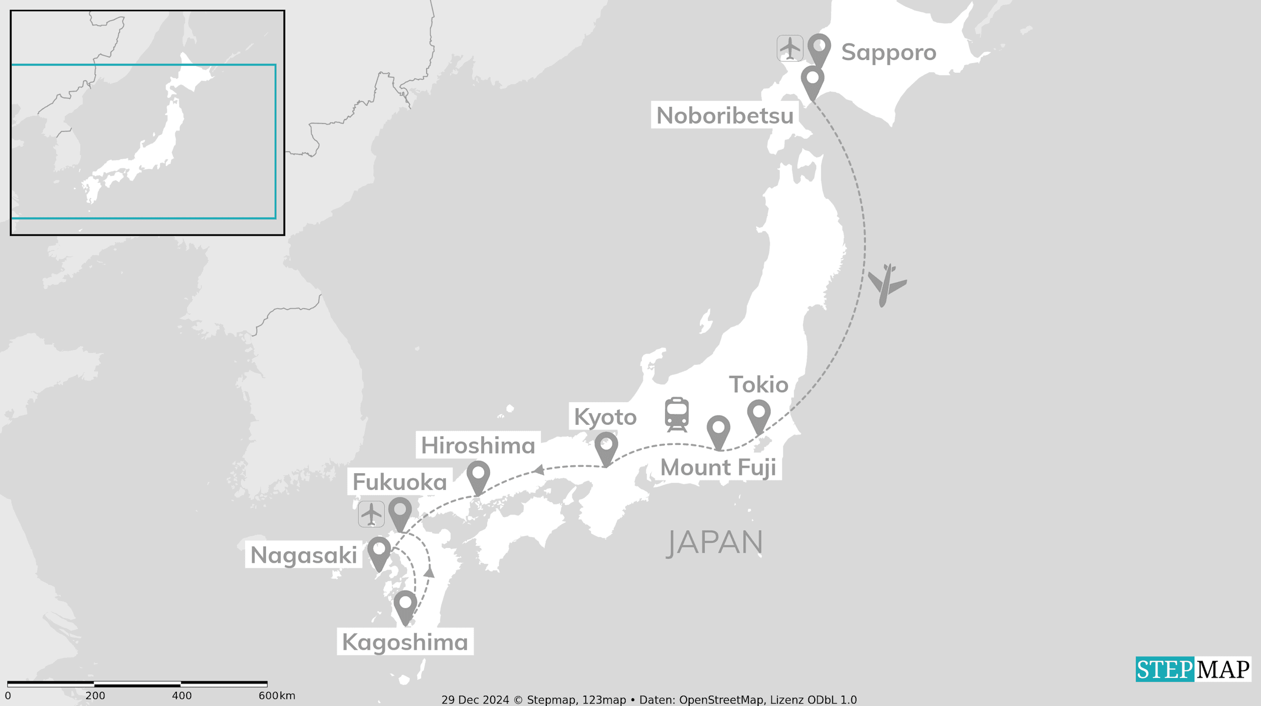 All around Japan: van snowy peaks tot southern heat