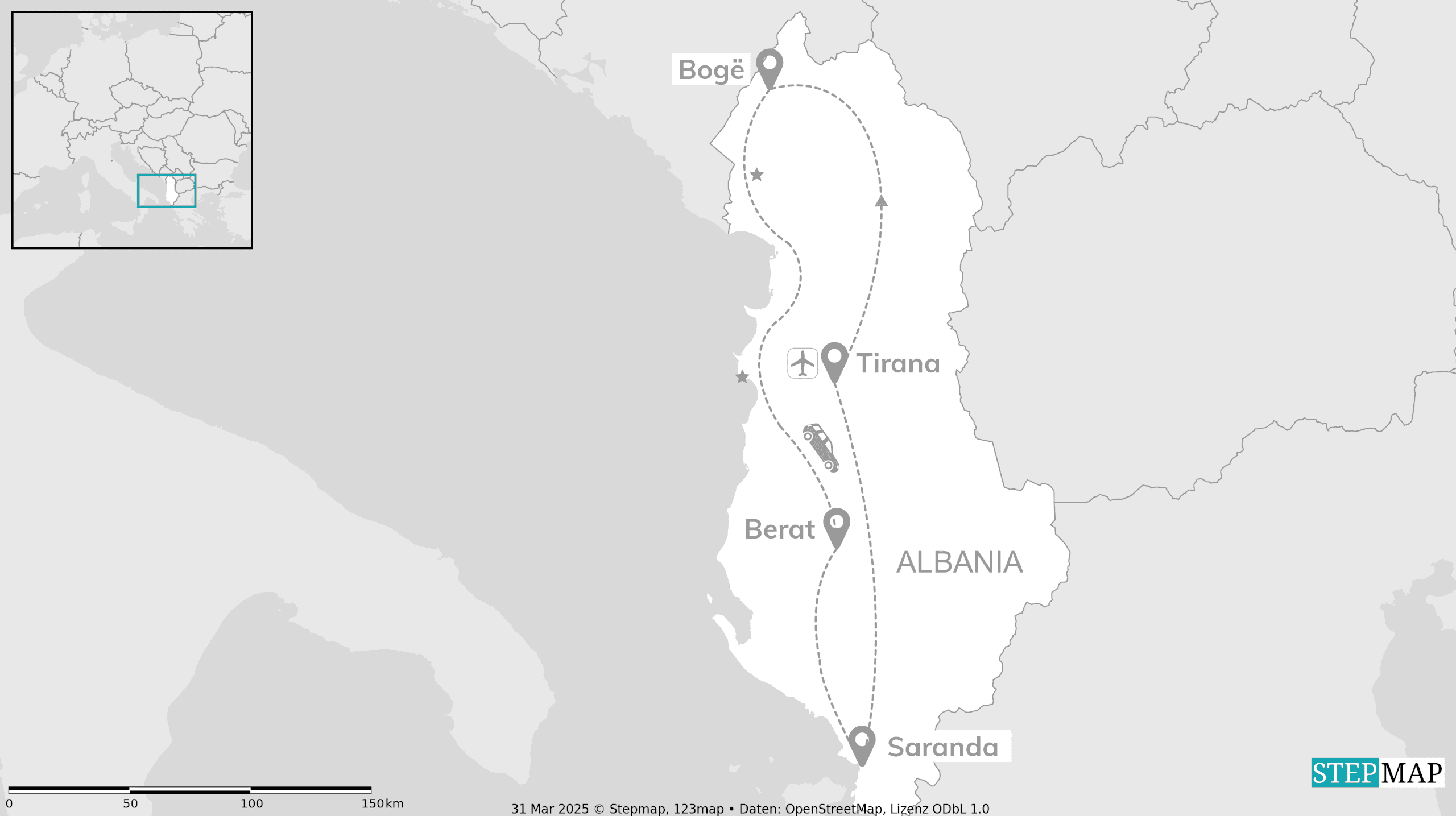 Albania road trip: Canyons, cliffs and crystal waters