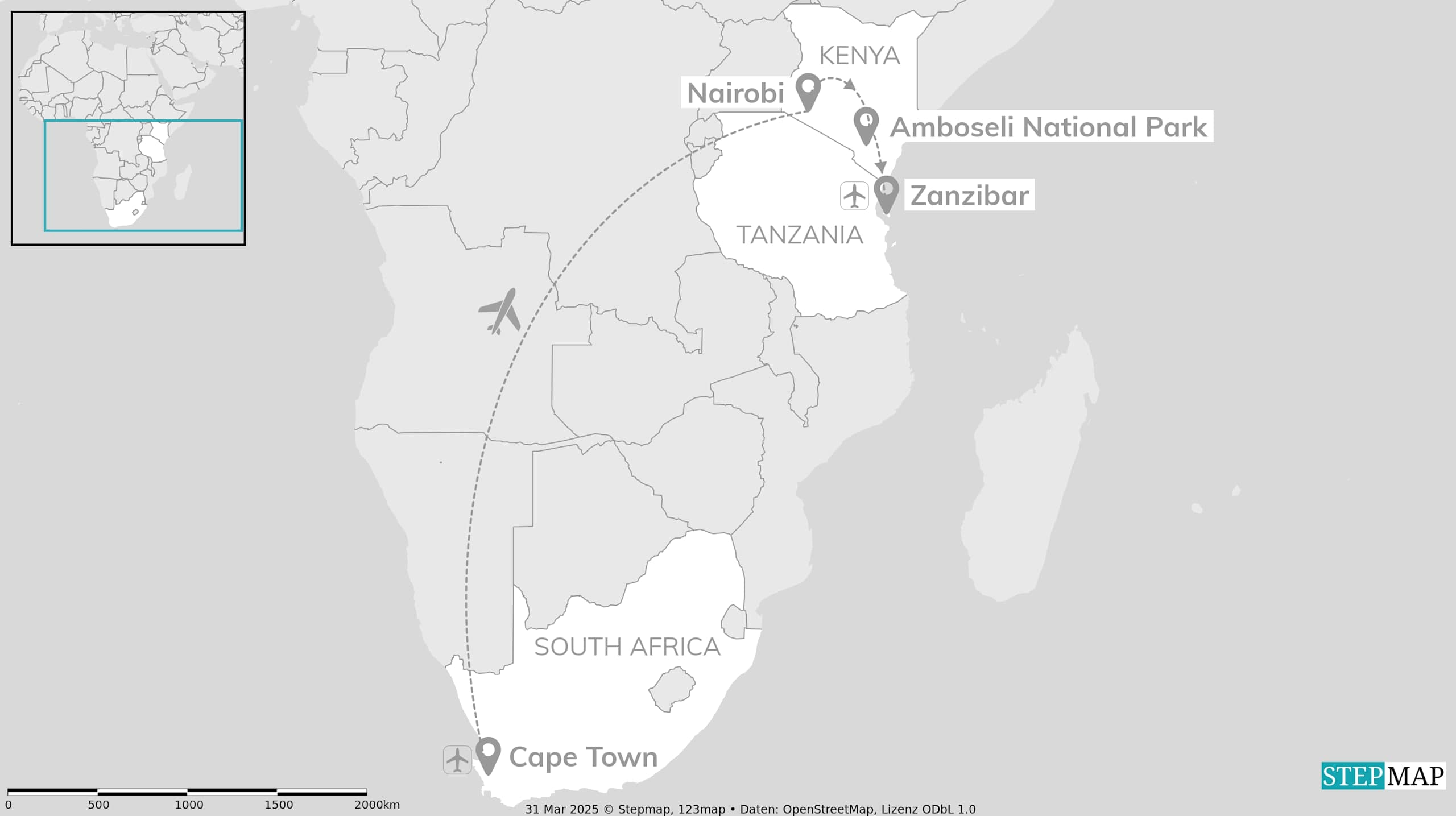 Cape Town, Kenya, Zanzibar: Safari nights and island vibes