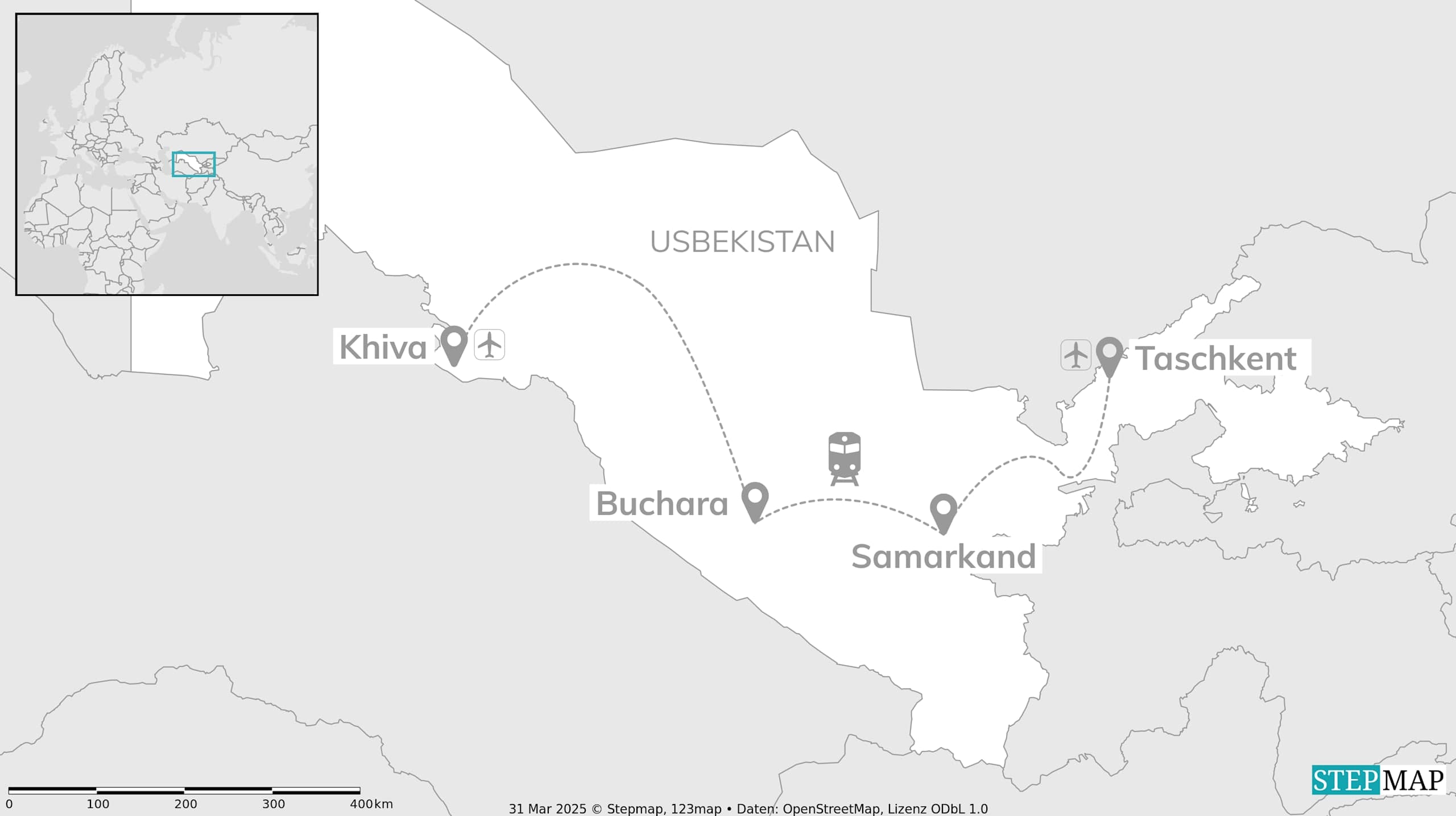 Usbekistan in Style: Silk Road to 1001 Nights