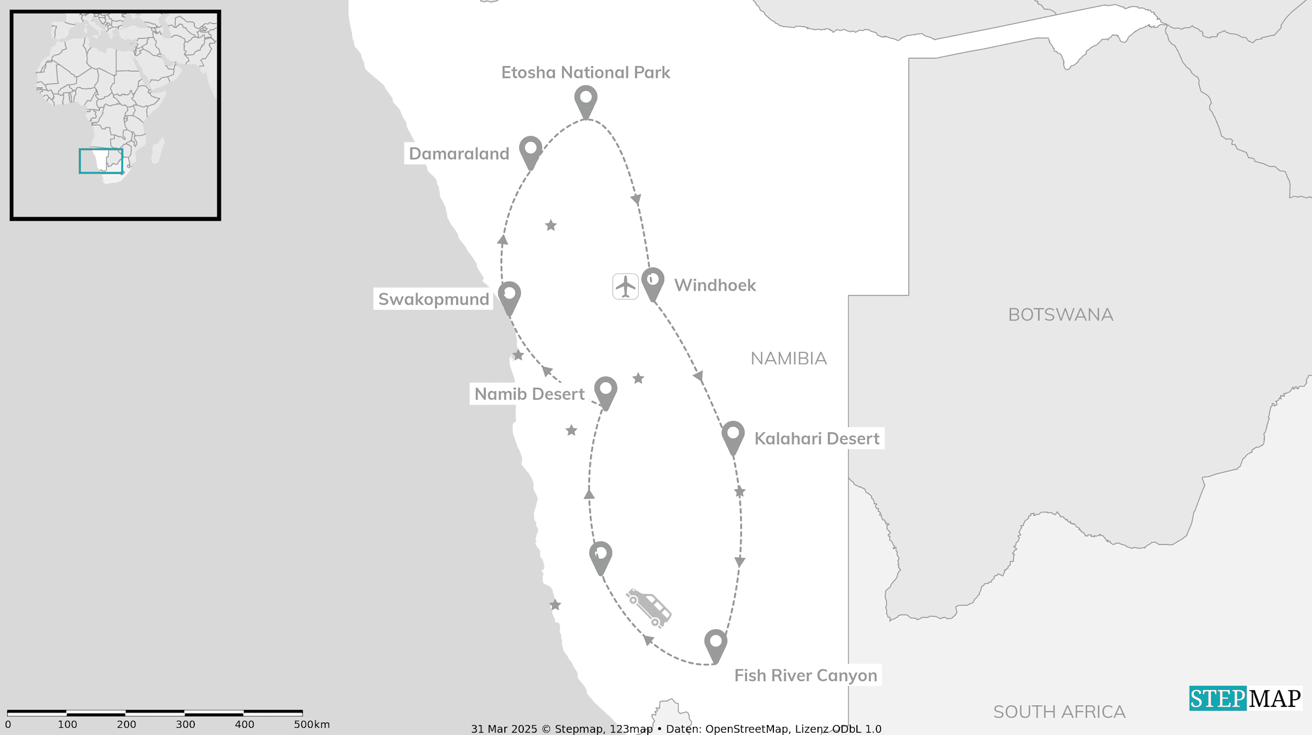 Namibia road trip: Mighty canyons and safari adventure
