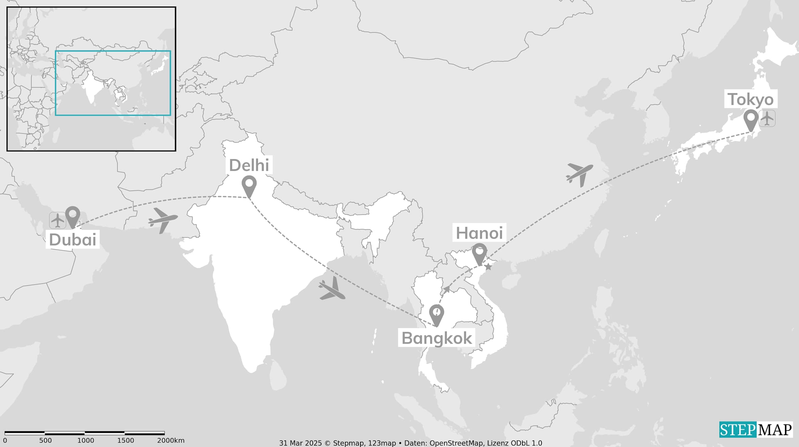 All Around Asia: Vom Taj Mahal zur Halong Bucht