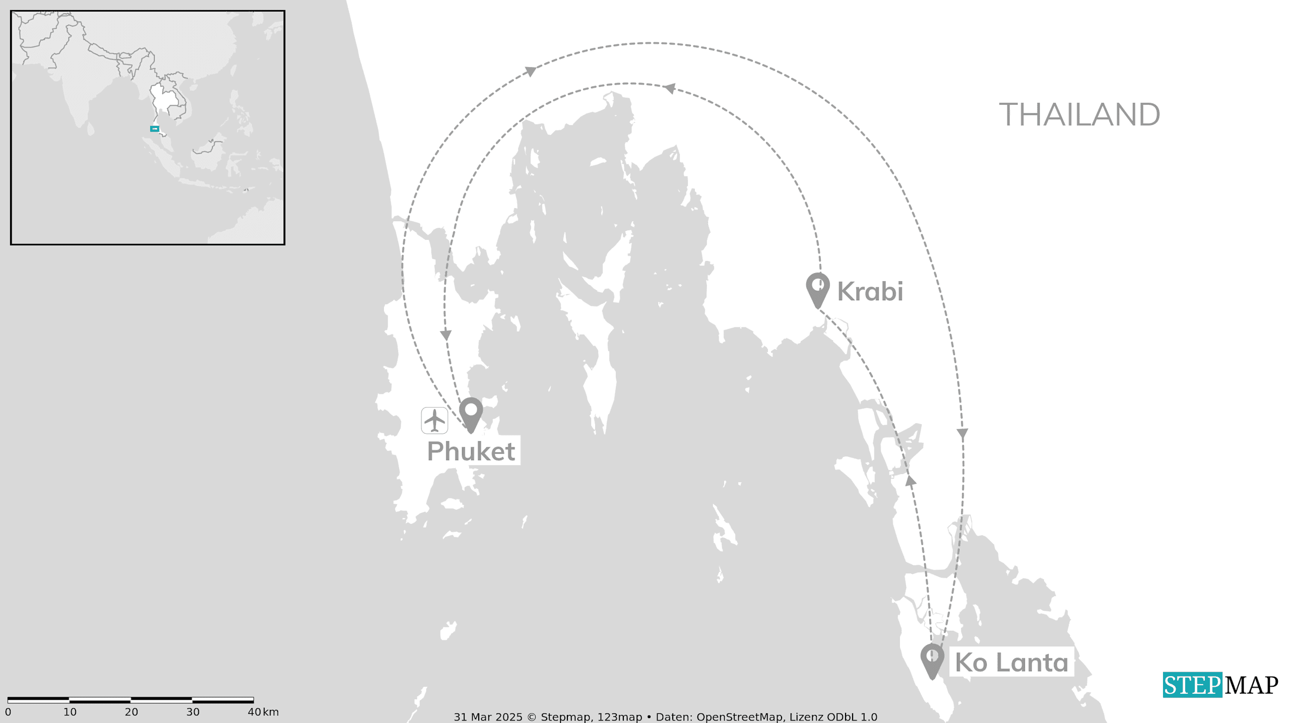Thailands stranden: Phuket, Koh Lanta & Krabi