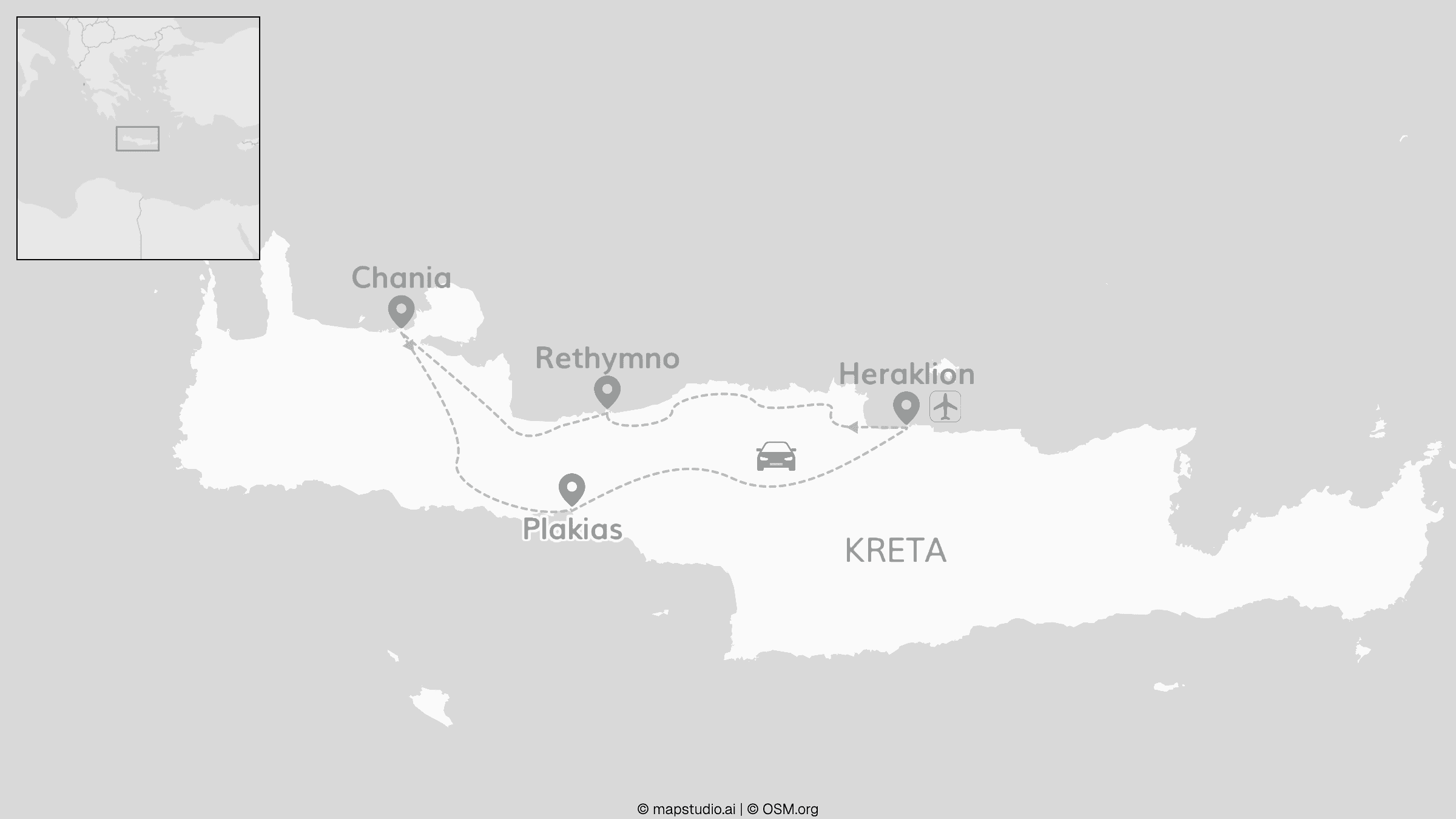 Kreta Roadtrip: Mythos trifft Meer & Mezze