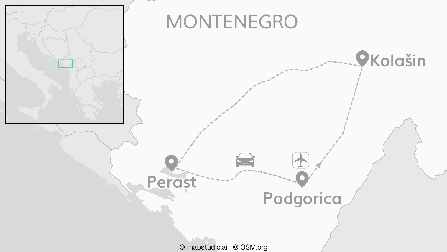 Montenegro road trip: From canyons to bays