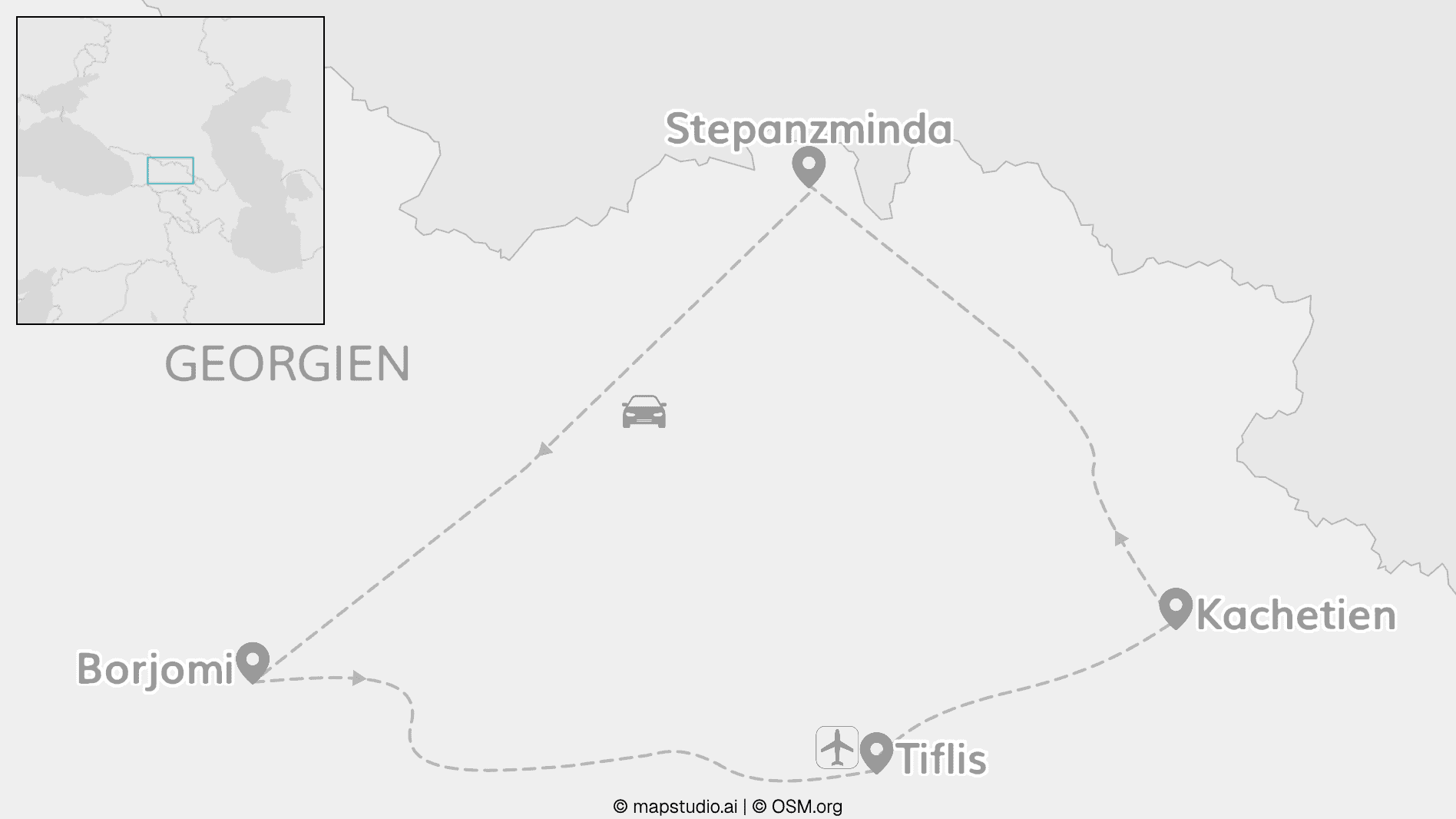 Explore Georgien: Roadtrip zu Weinbergen & dem Kaukasus