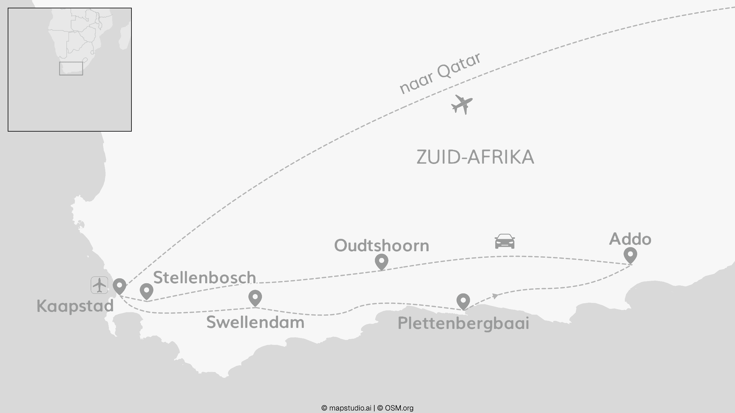 3 nights on us: Zuid-Afrikaanse roadtrip & gratis naar Qatar