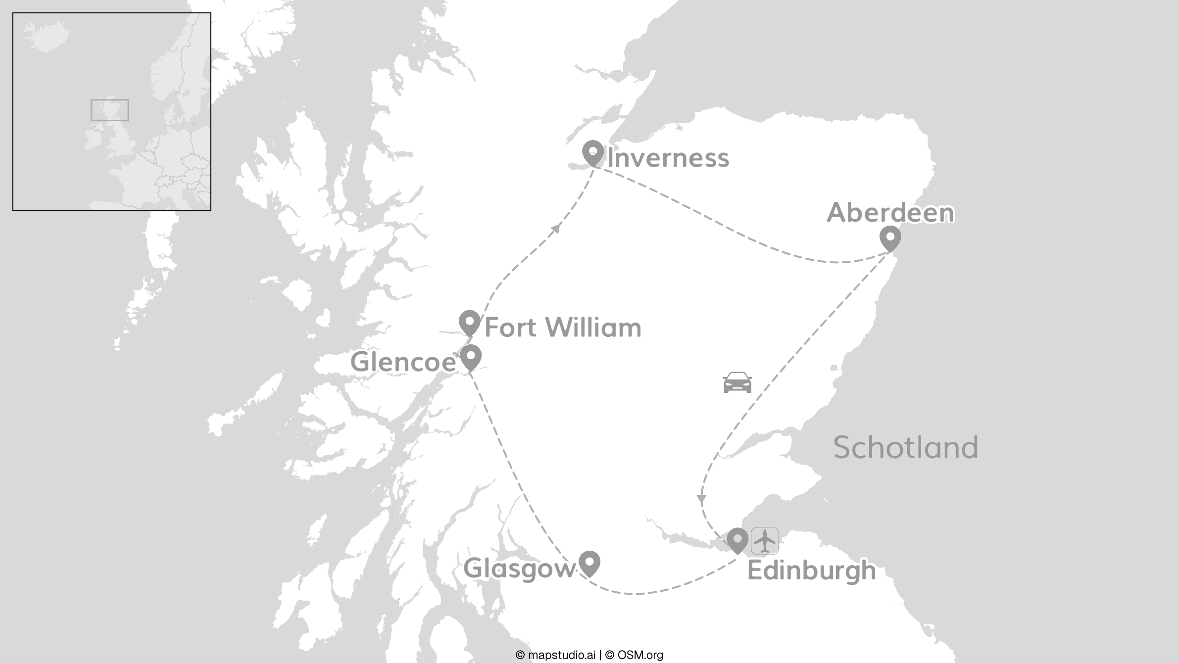 Schotland roadtrip: Highlands, lochs & kastelen