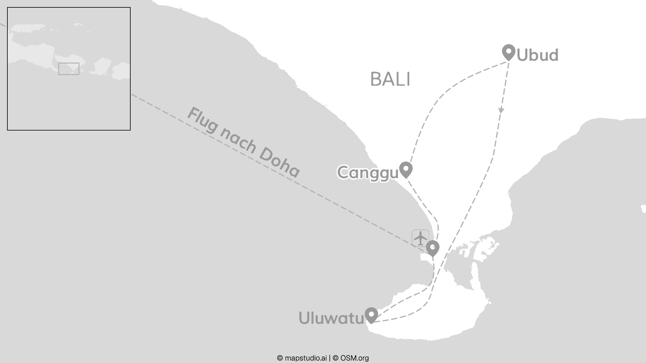 3 Nights on Us: Qatar for Free & Bali from Jungle to Shore
