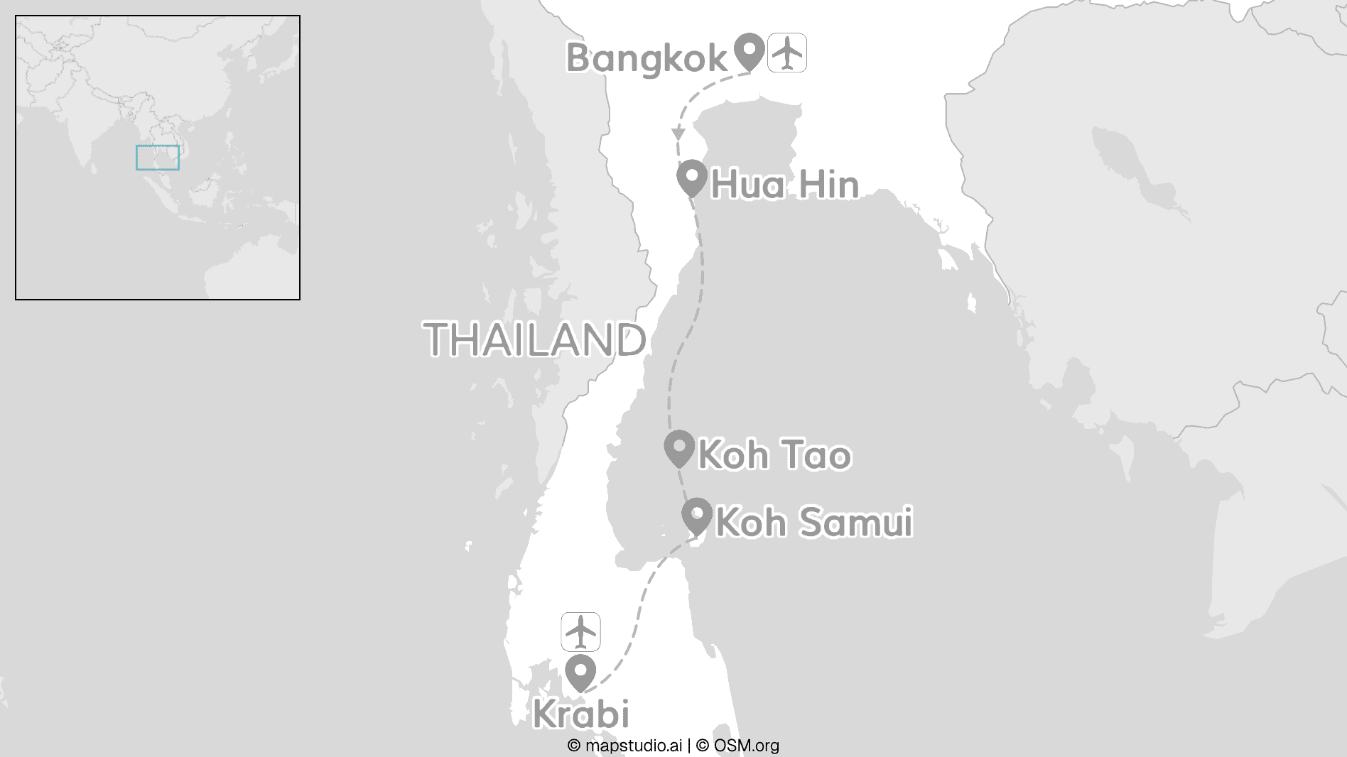 2 for 1 Thailand: Bangkok meets Inselhopping & Krabi