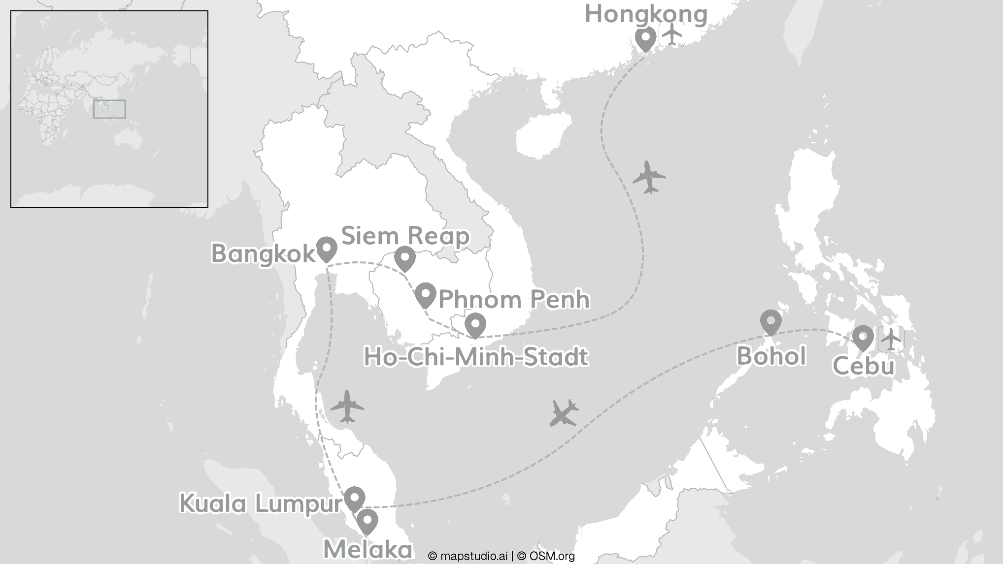 All around Asia: Skylines, Temple & Island Adventure!
