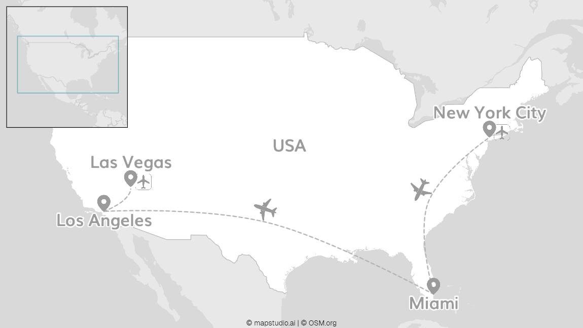 USA Bucket List: Lady Liberty, Hollywood and Las Vegas