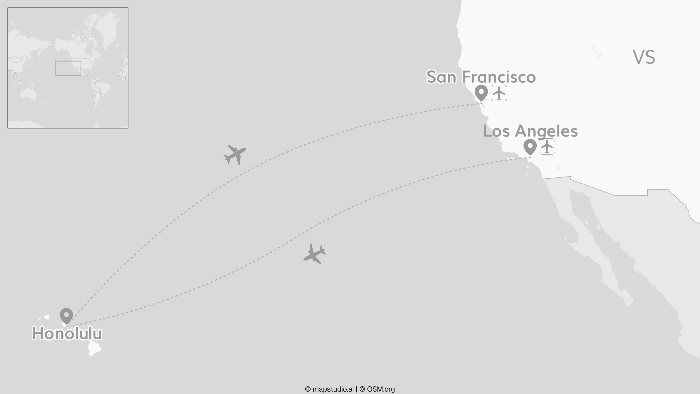 Sunny Californië: van Hollywood naar Hawaï