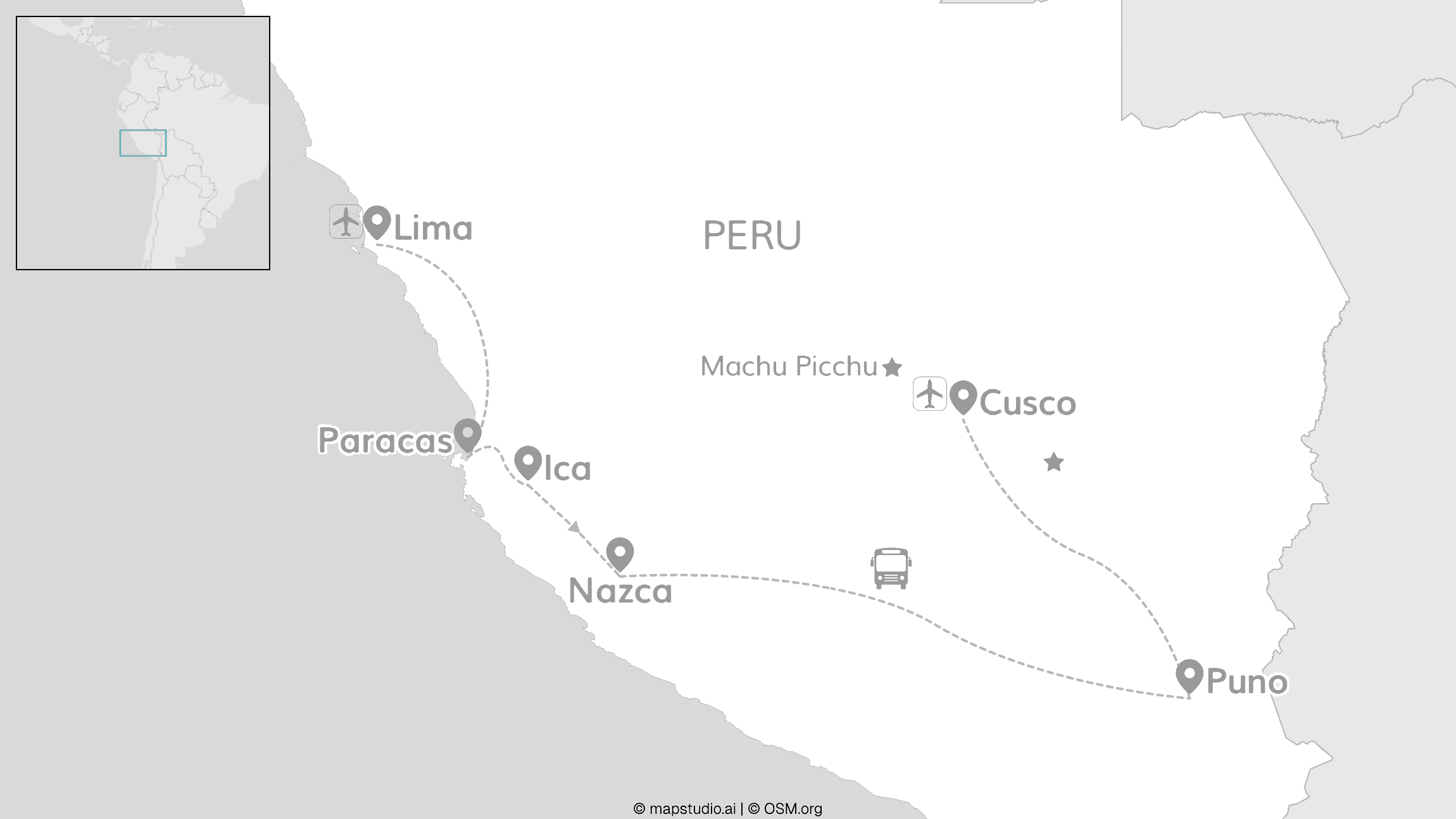 Prachtig Peru: woestijn, kust & regenboogbergen