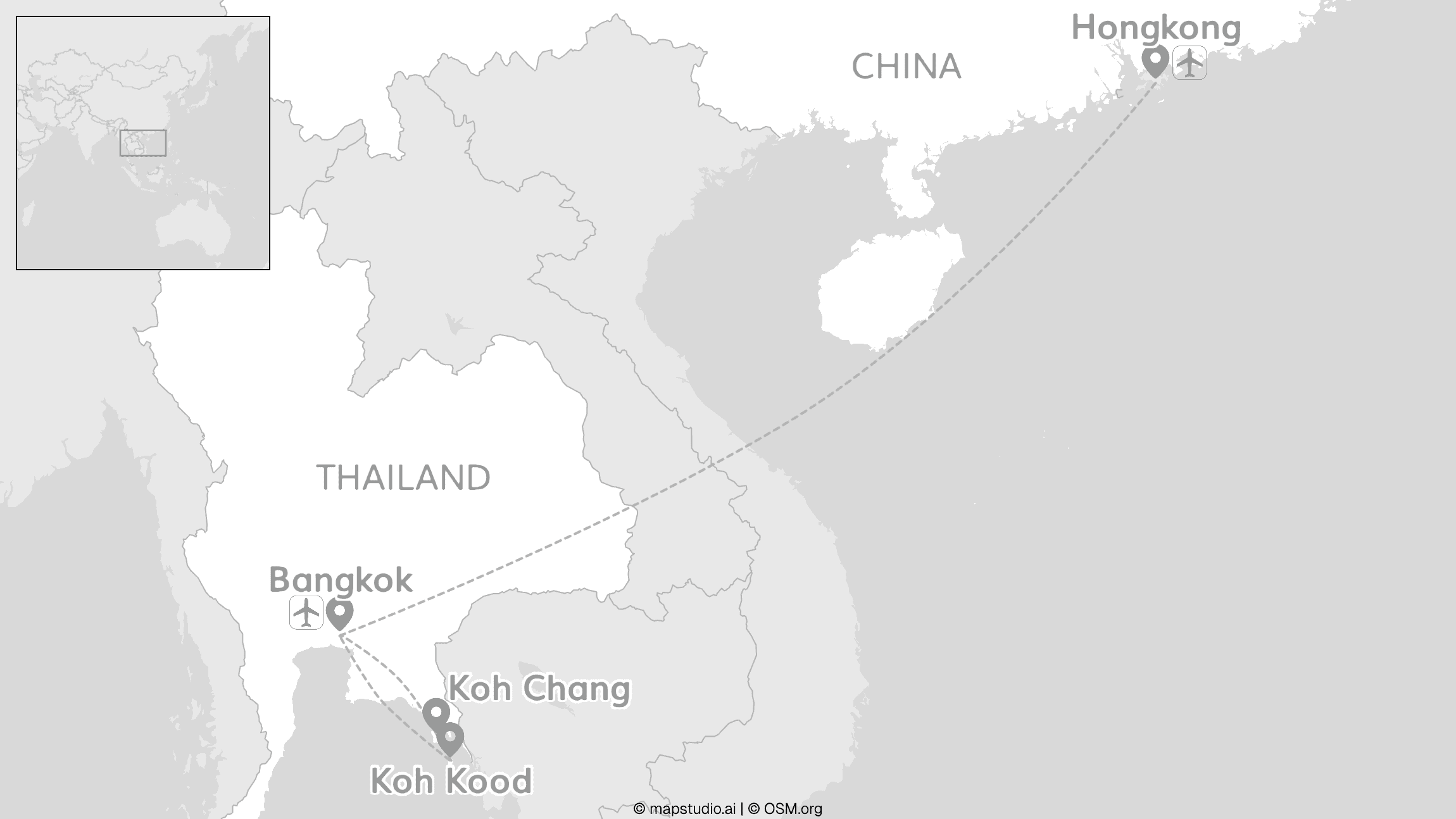3 nights on us: tropisch Thailand & Hongkong gratis