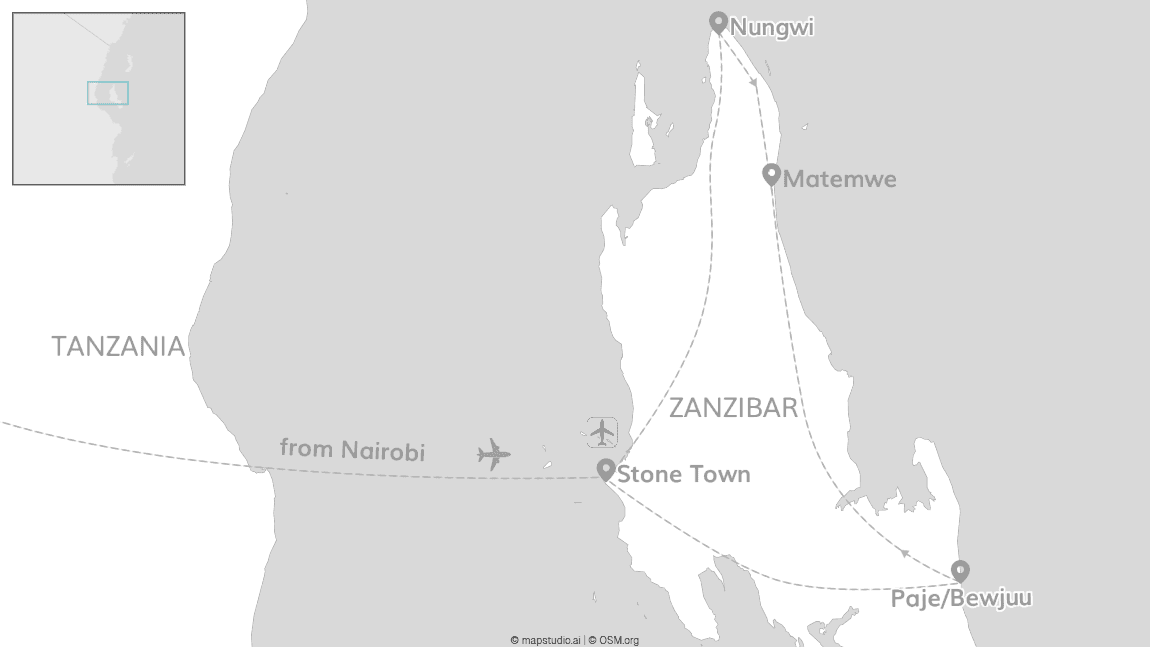 2 for 1 Zanzibar and Nairobi: Safari meets paradise!