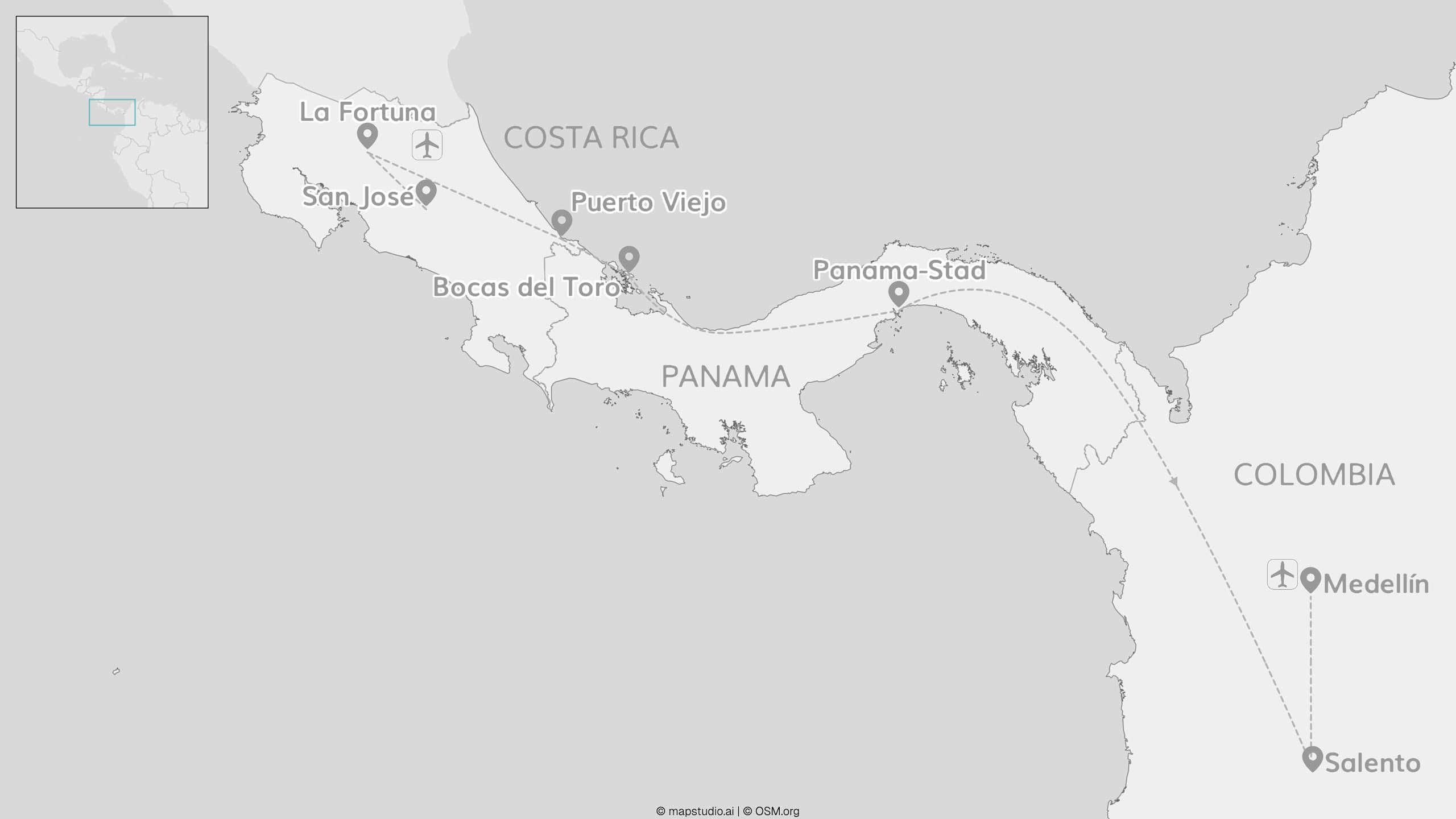 Costa Rica, Panama, Colombia: van kust tot koffie