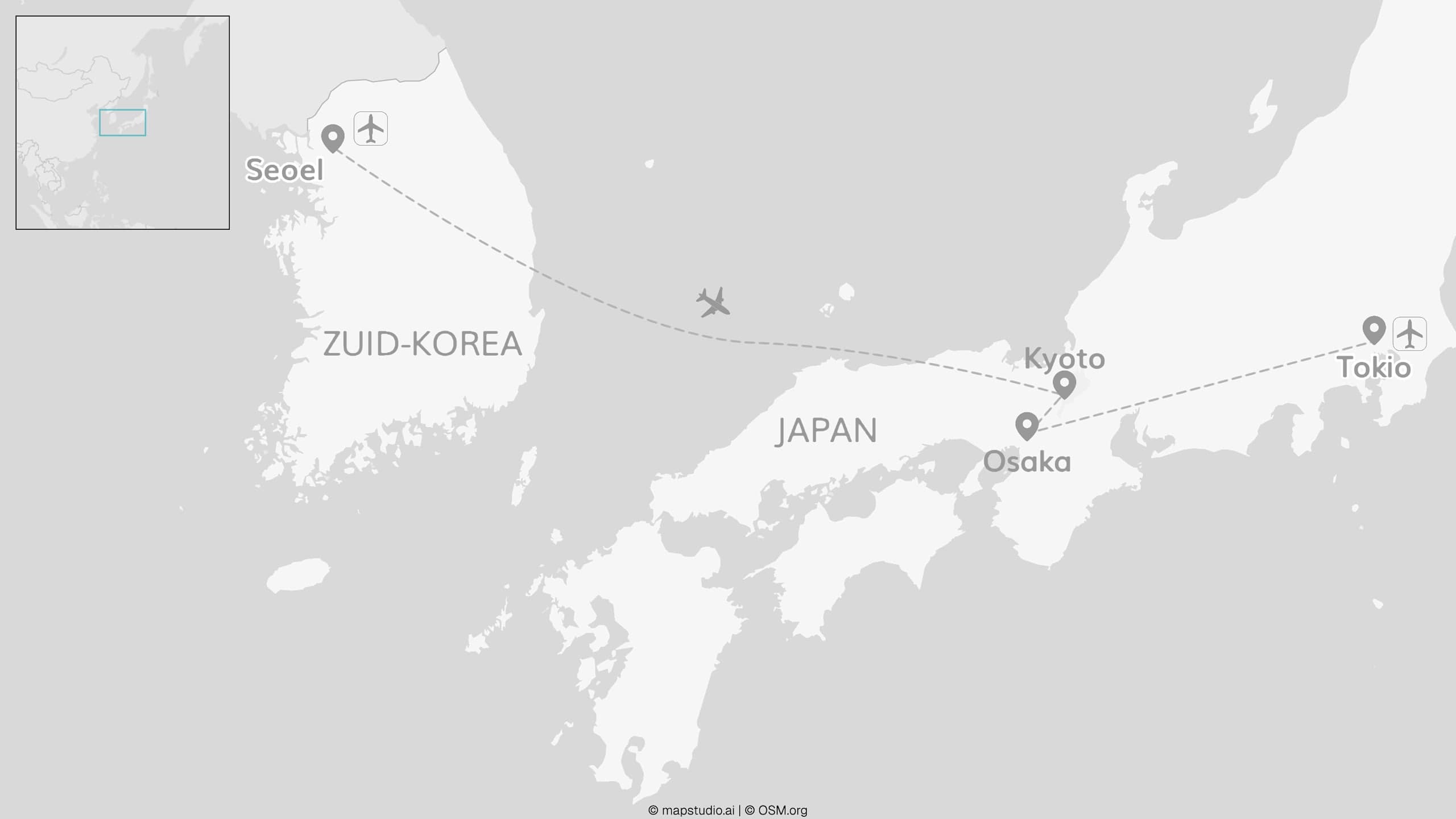 2 for 1 Japan en Zuid-Korea: Kyoto & Tokio plus Seoel