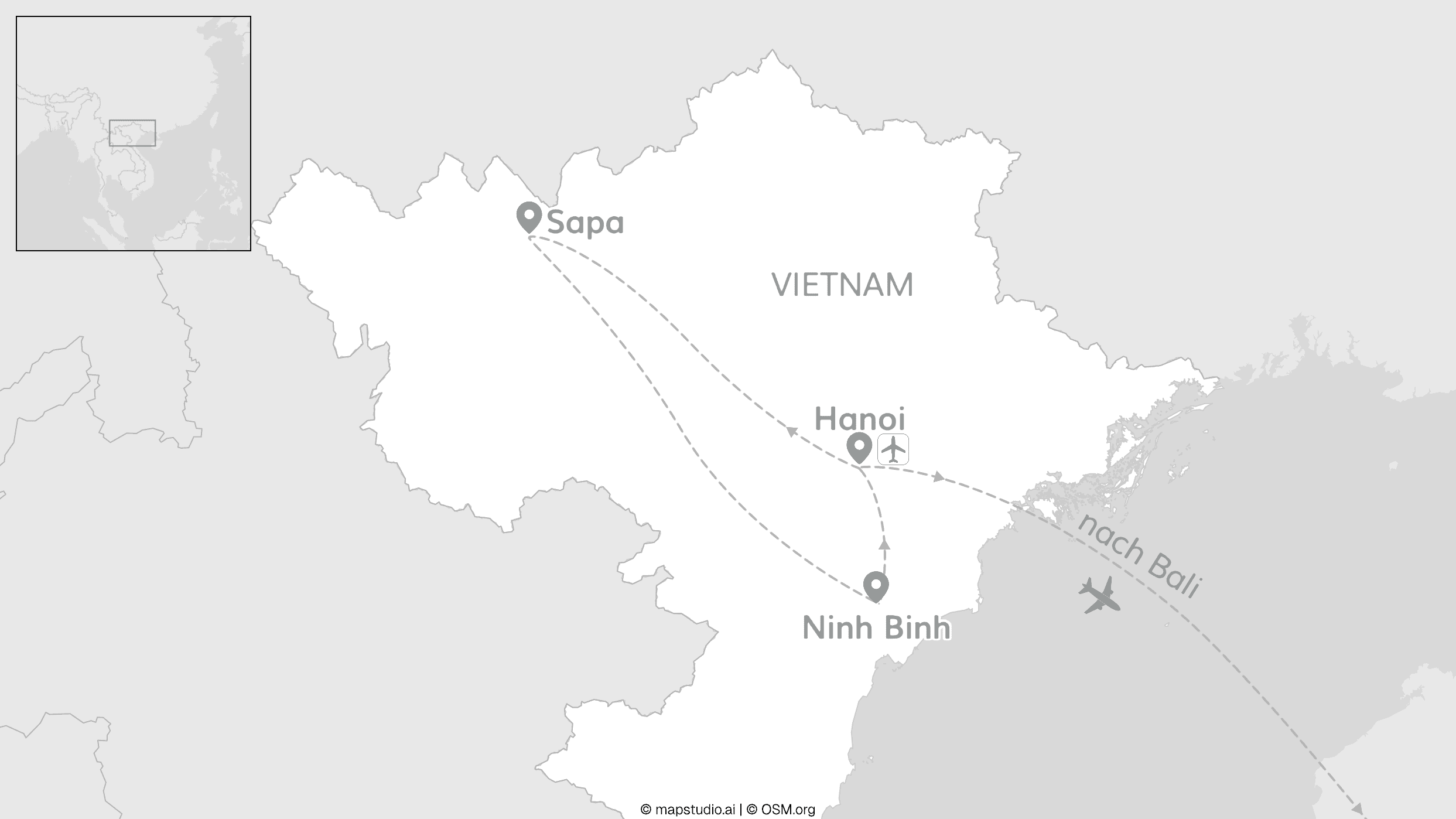 2 for 1 Vietnam & Bali: Von Local Living zu Reisterrassen