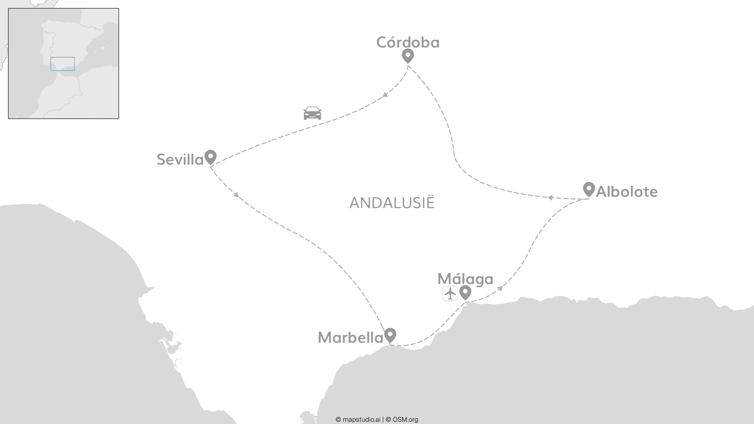 Andalusië roadtrip: Sevilla, Córdoba & Costa del Sol