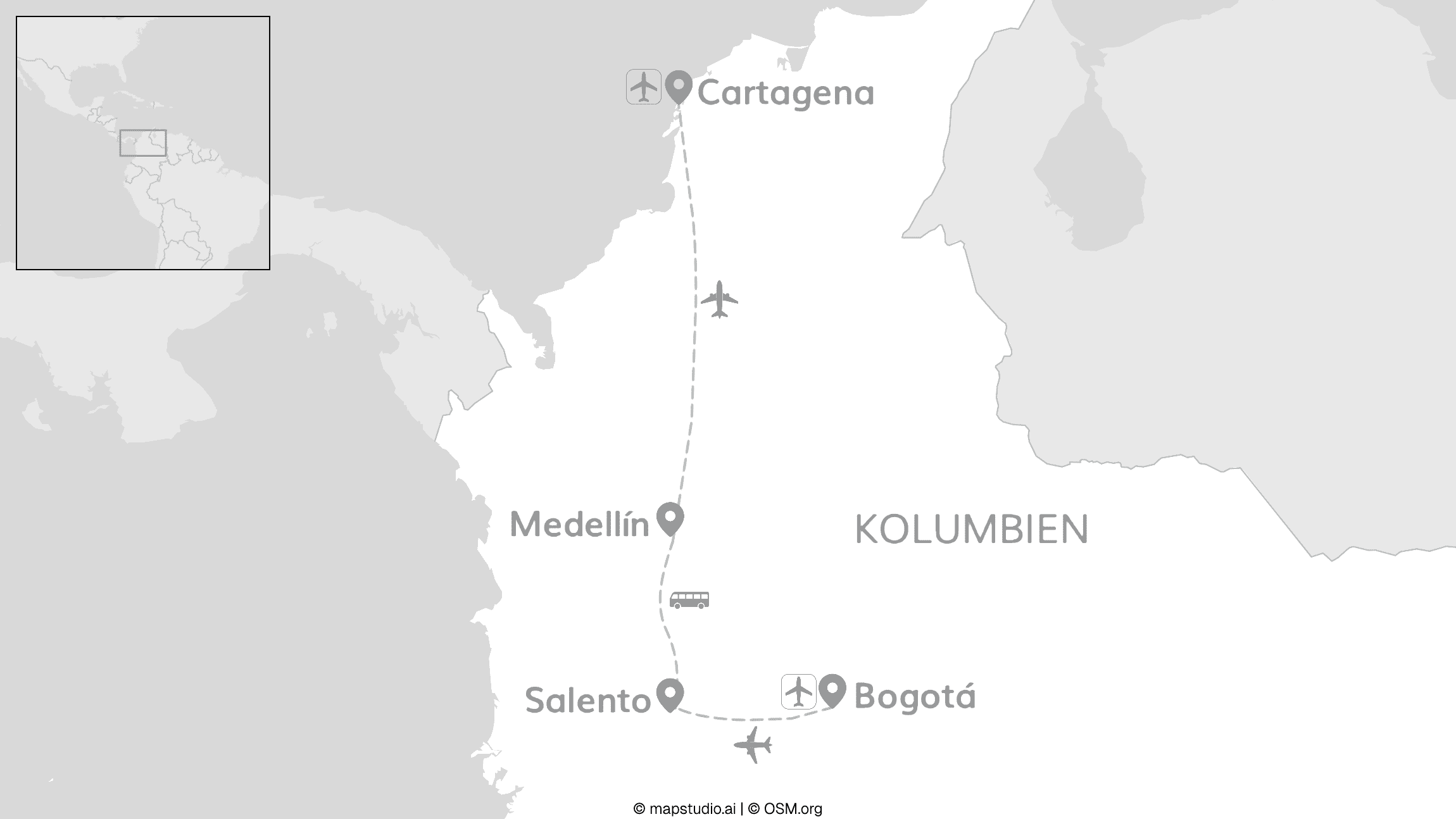 2 for 1 Kolumbien: Zwischen Anden & Karibik