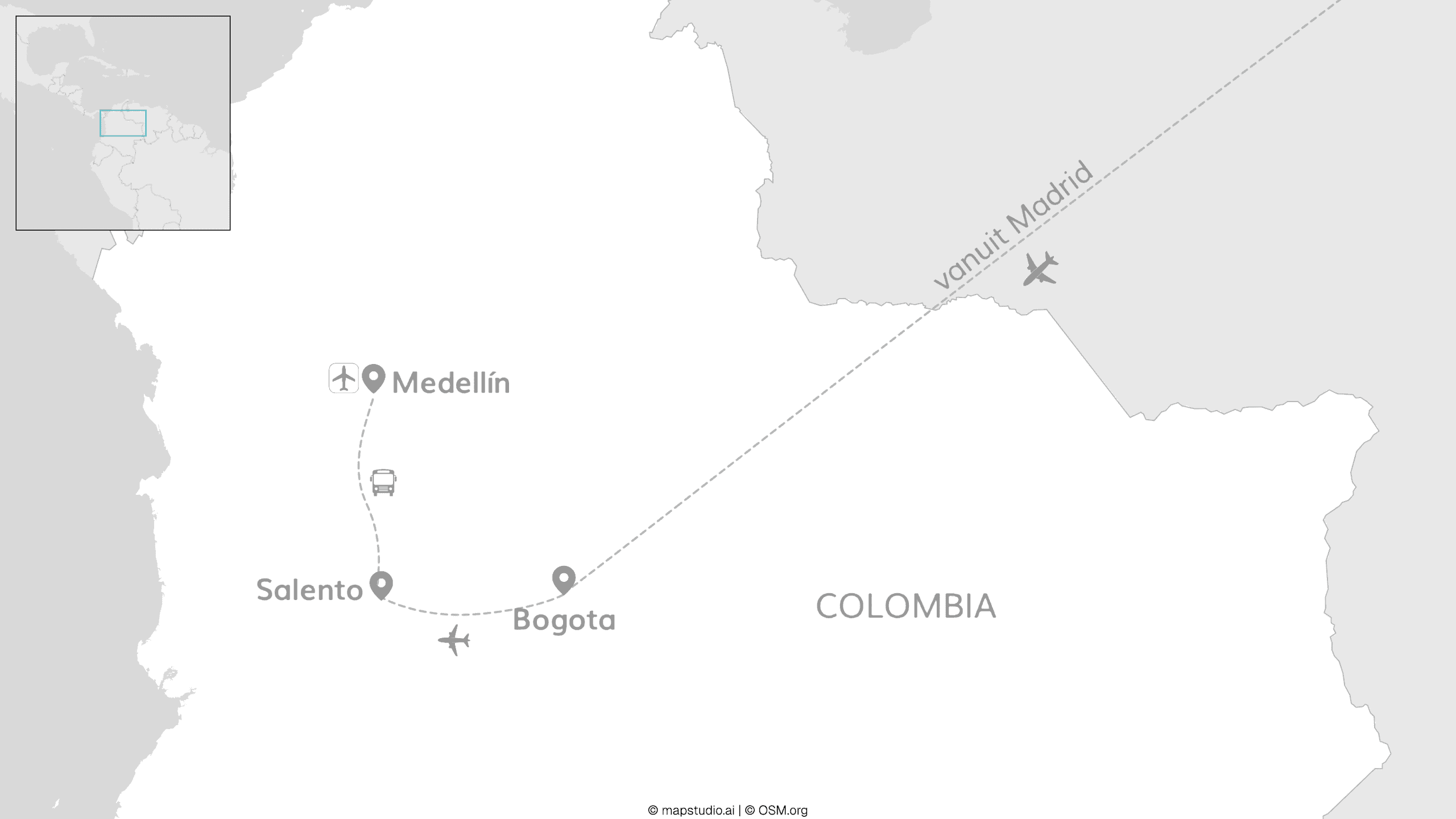 Madrid for free & Colombia: siësta's, bergen & geurige koffie