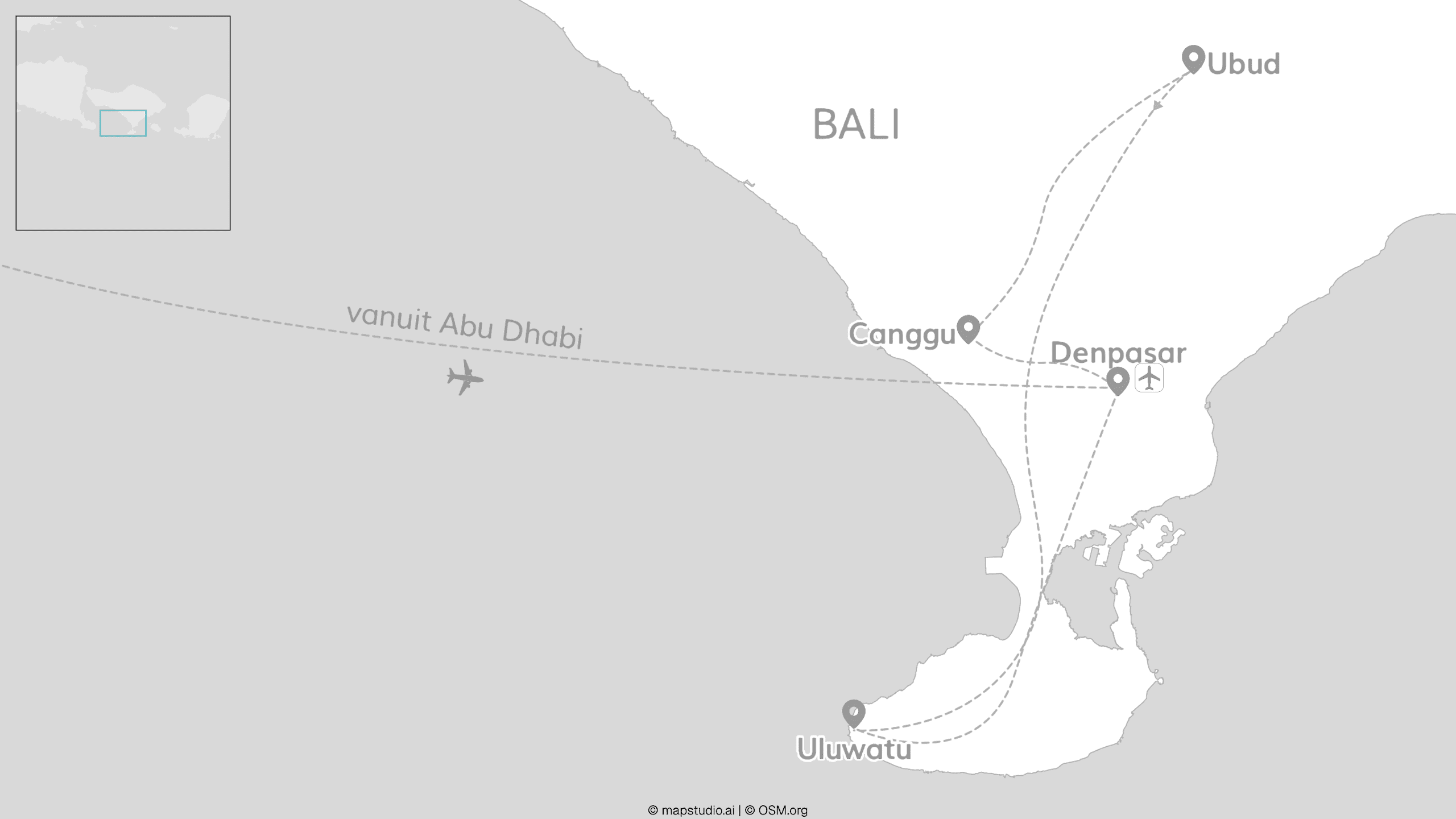 Abu Dhabi for free & Bali: van skylines tot rijstterrassen