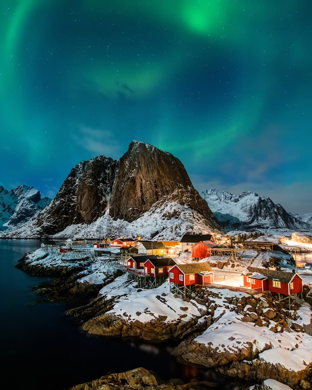 Å i Lofoten, Reine & Polarlichter