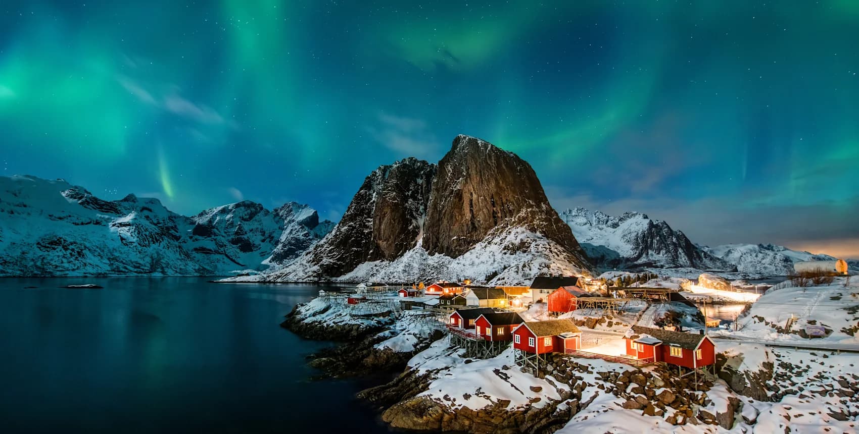 Å i Lofoten, Reine & Polarlichter