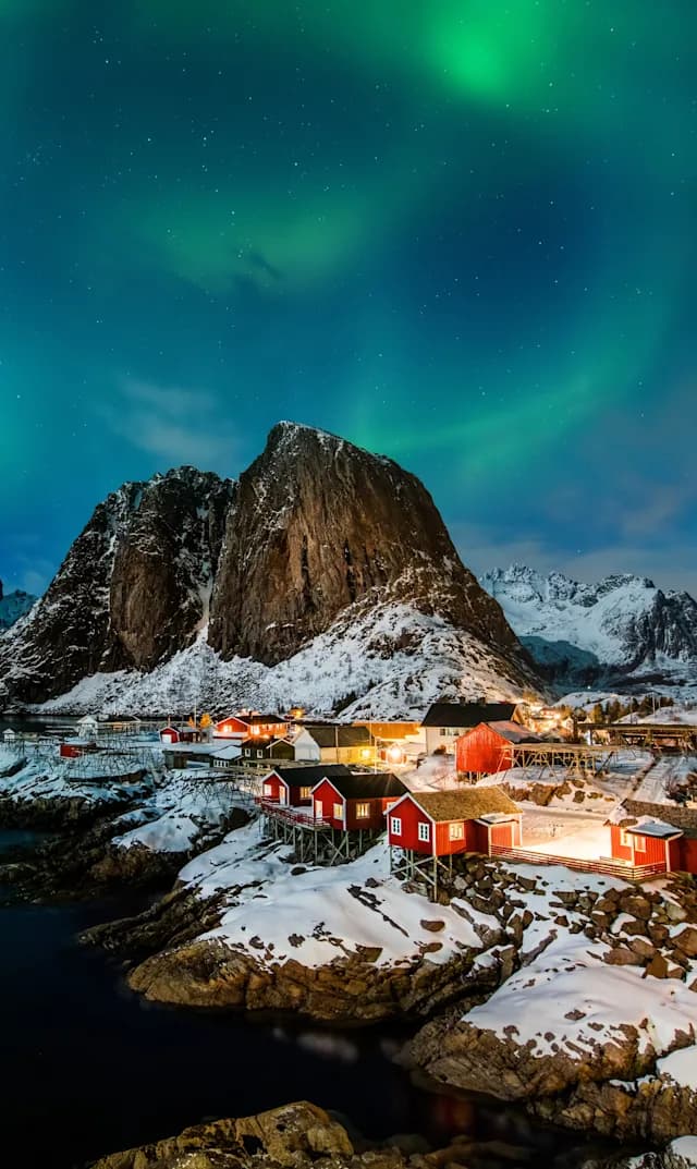 Å i Lofoten, Reine & Polarlichter